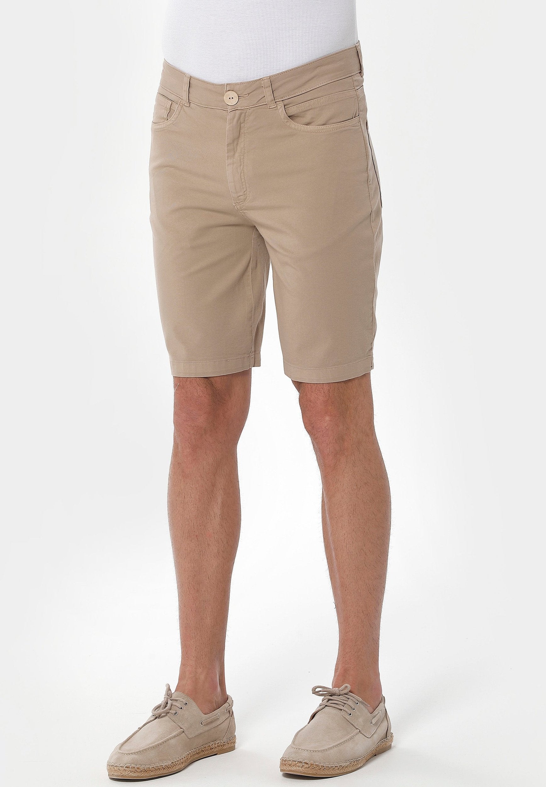 Five-Pocket-Shorts aus Bio-Baumwolle