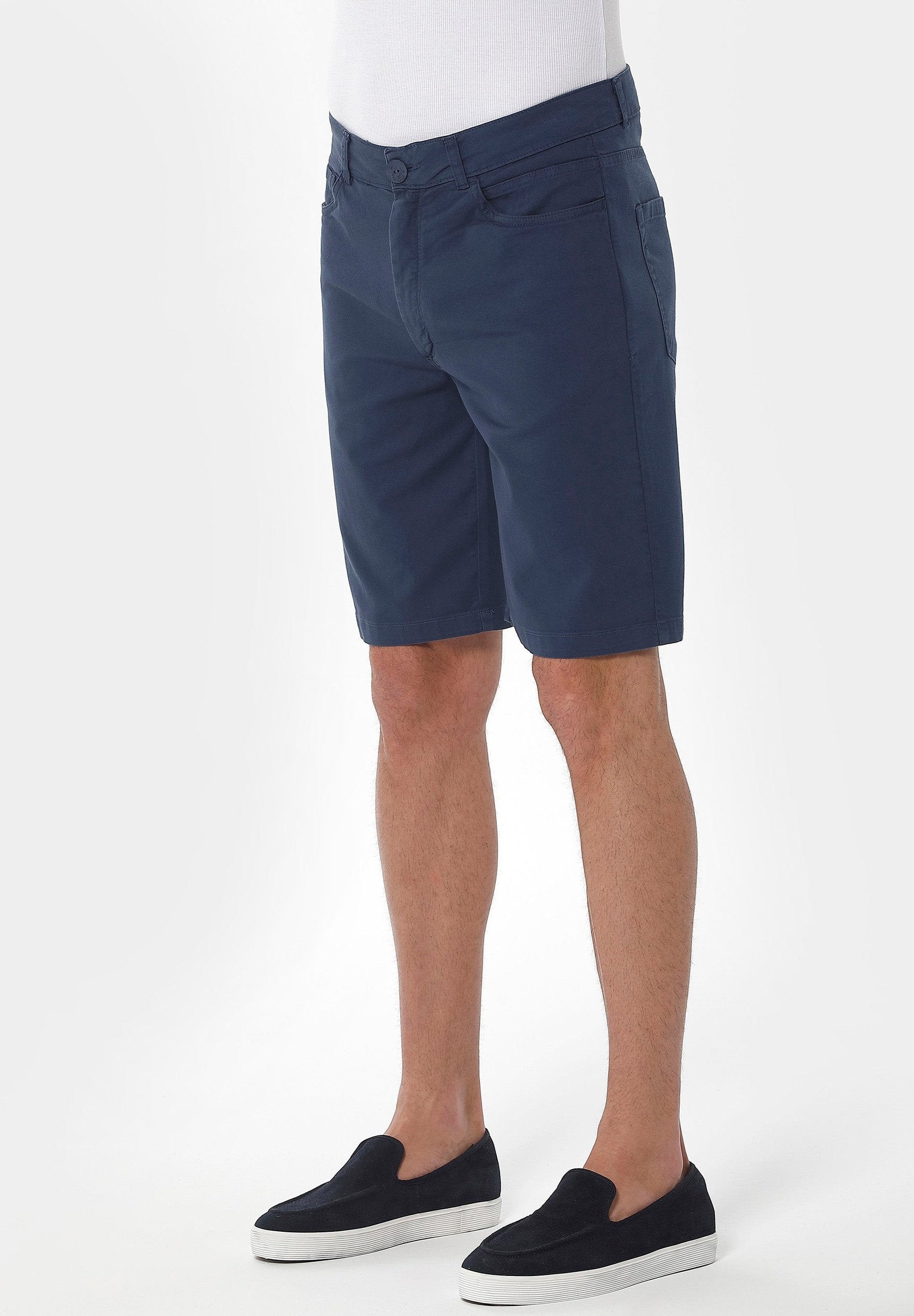 Five-Pocket-Shorts aus Bio-Baumwolle