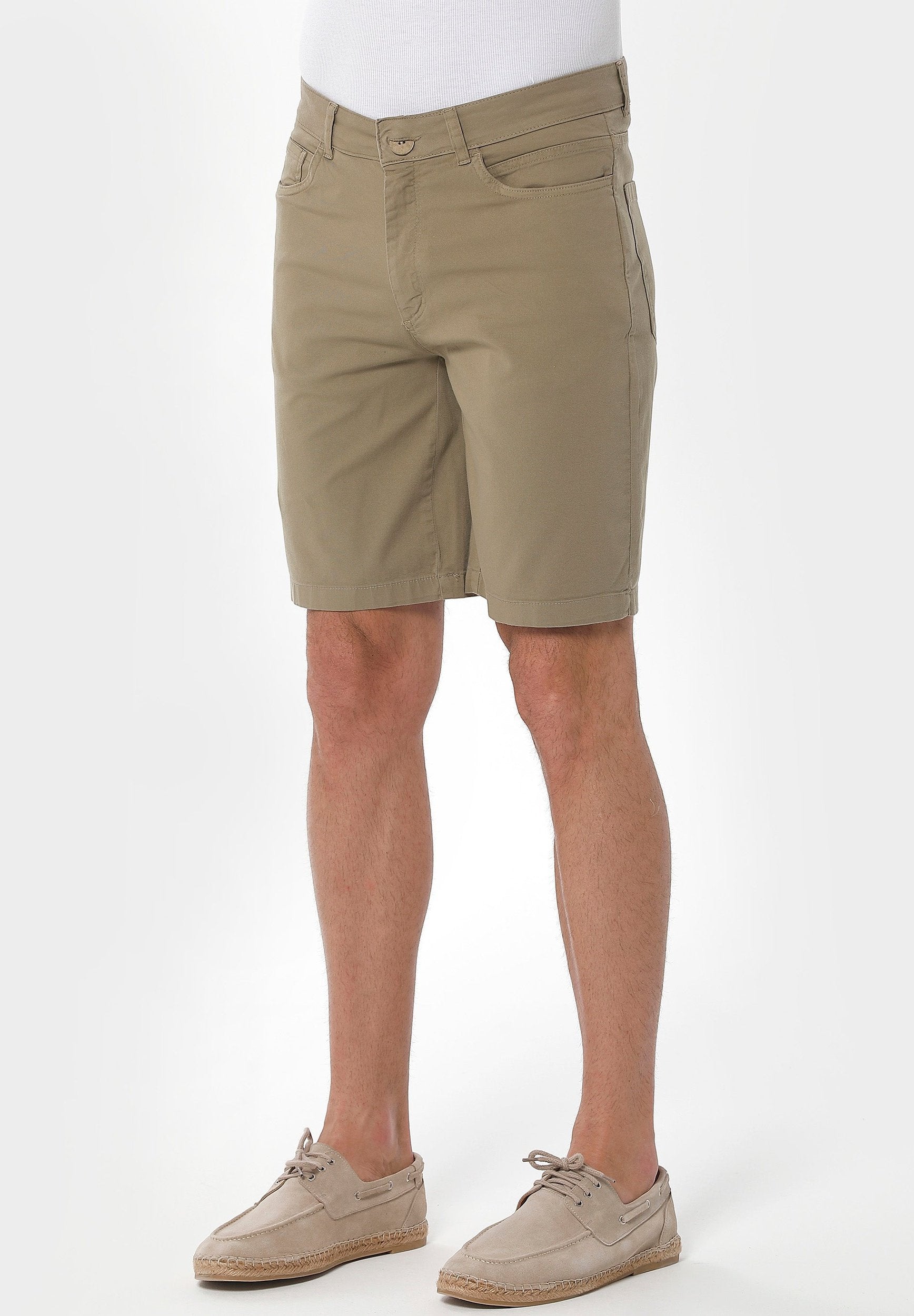 Five-Pocket-Shorts aus Bio-Baumwolle