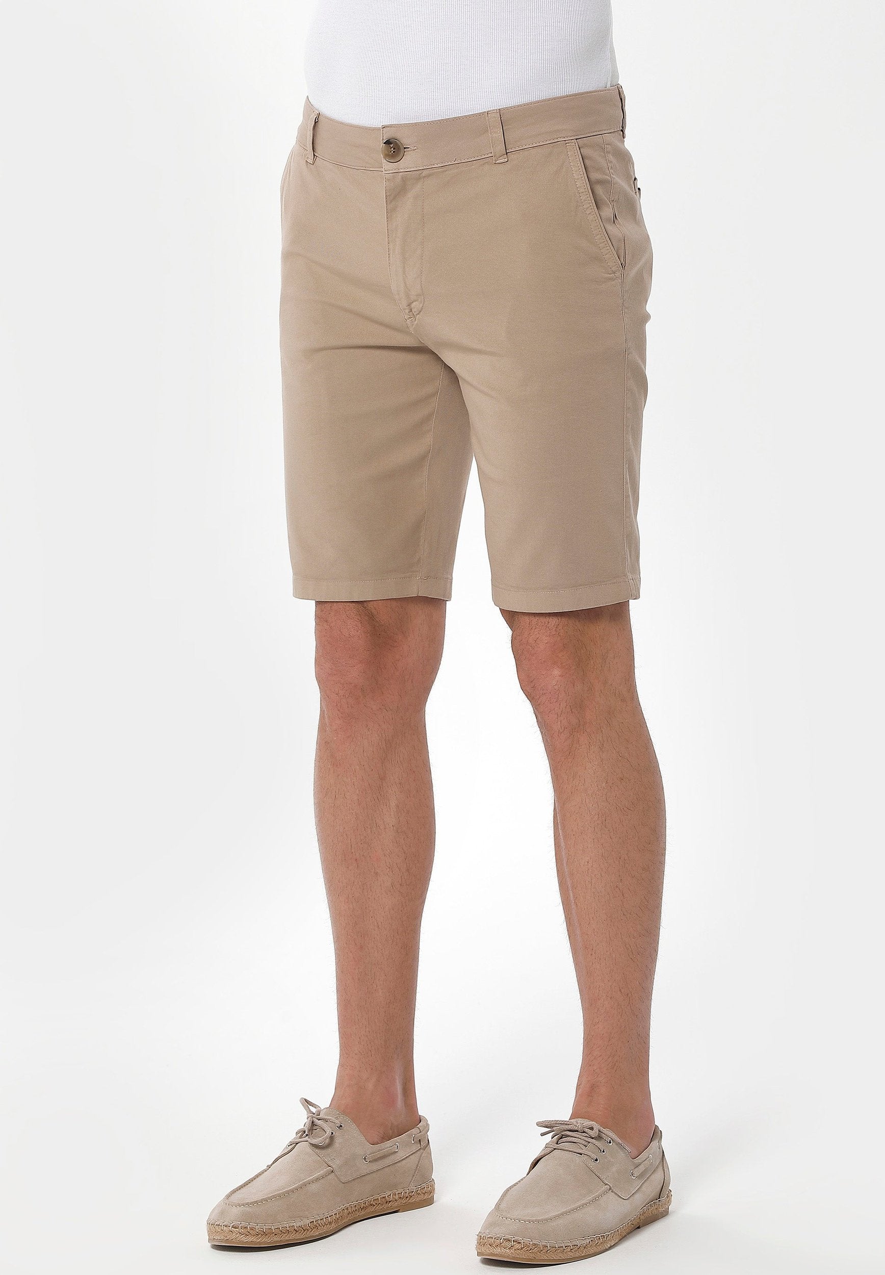 Slim Chino-Shorts aus Bio-Baumwolle