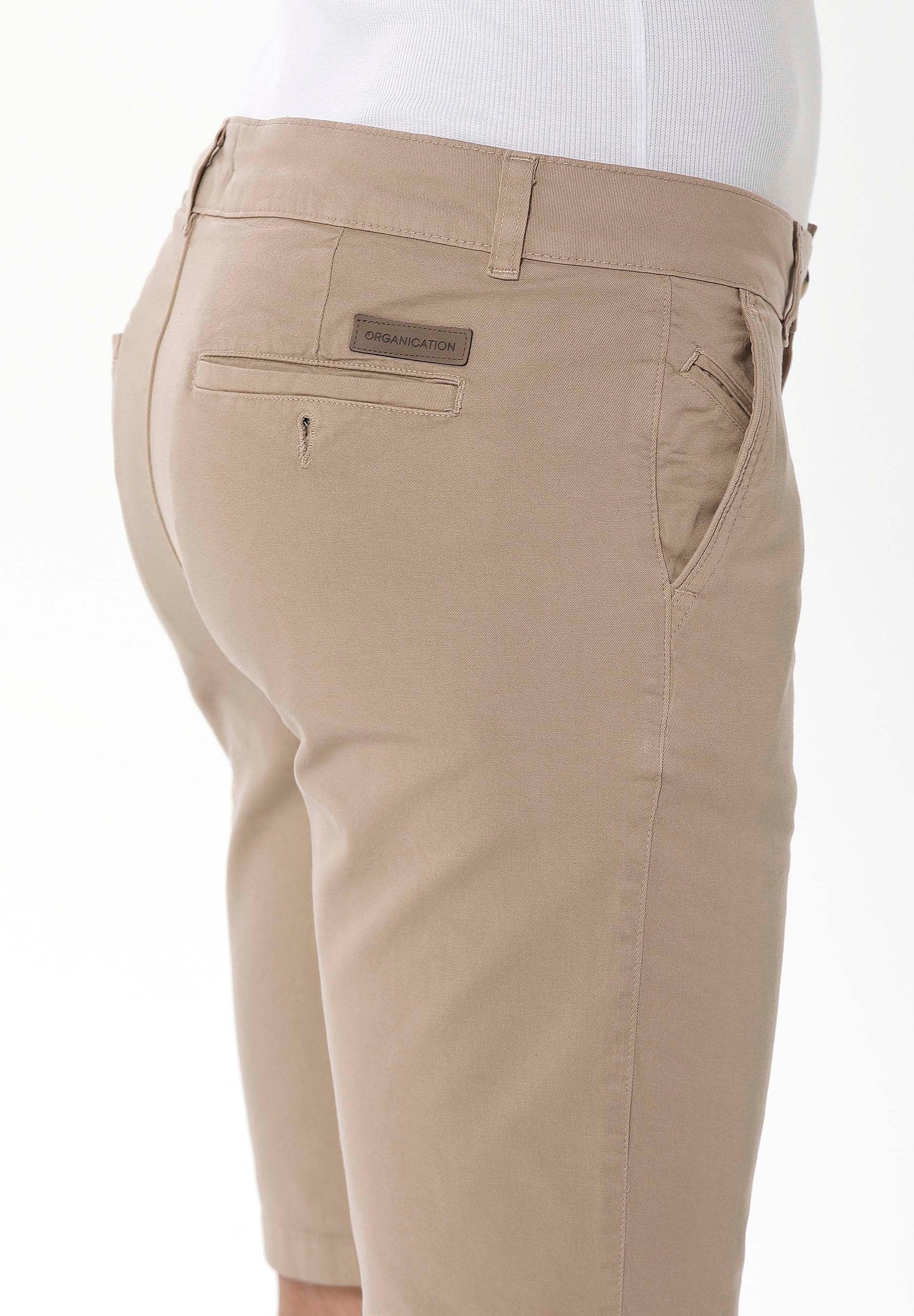 Slim Chino-Shorts aus Bio-Baumwolle