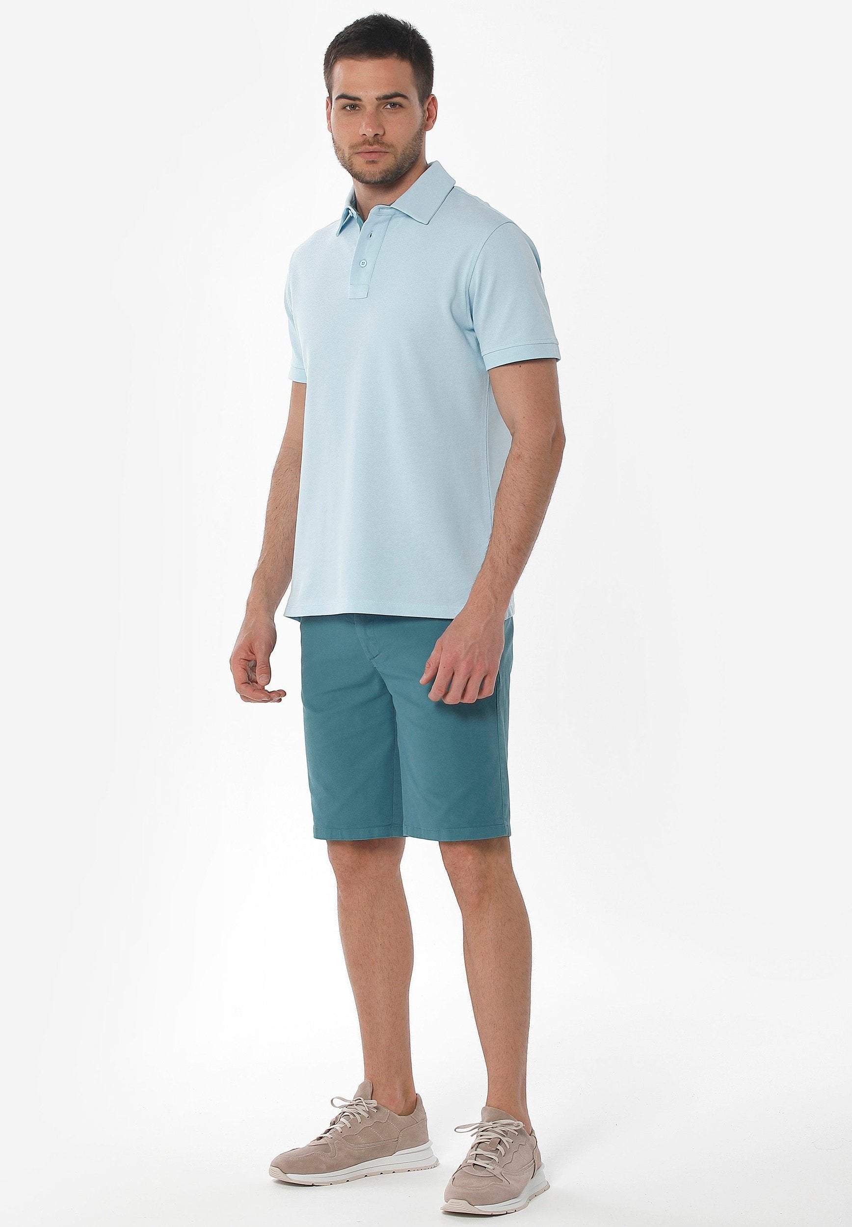 Slim Chino-Shorts aus Bio-Baumwolle