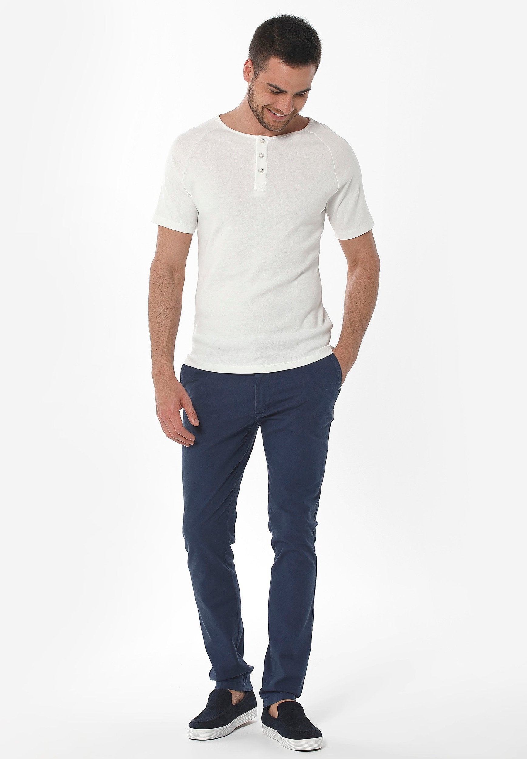 Slim Chino-Hose aus Bio-Baumwolle