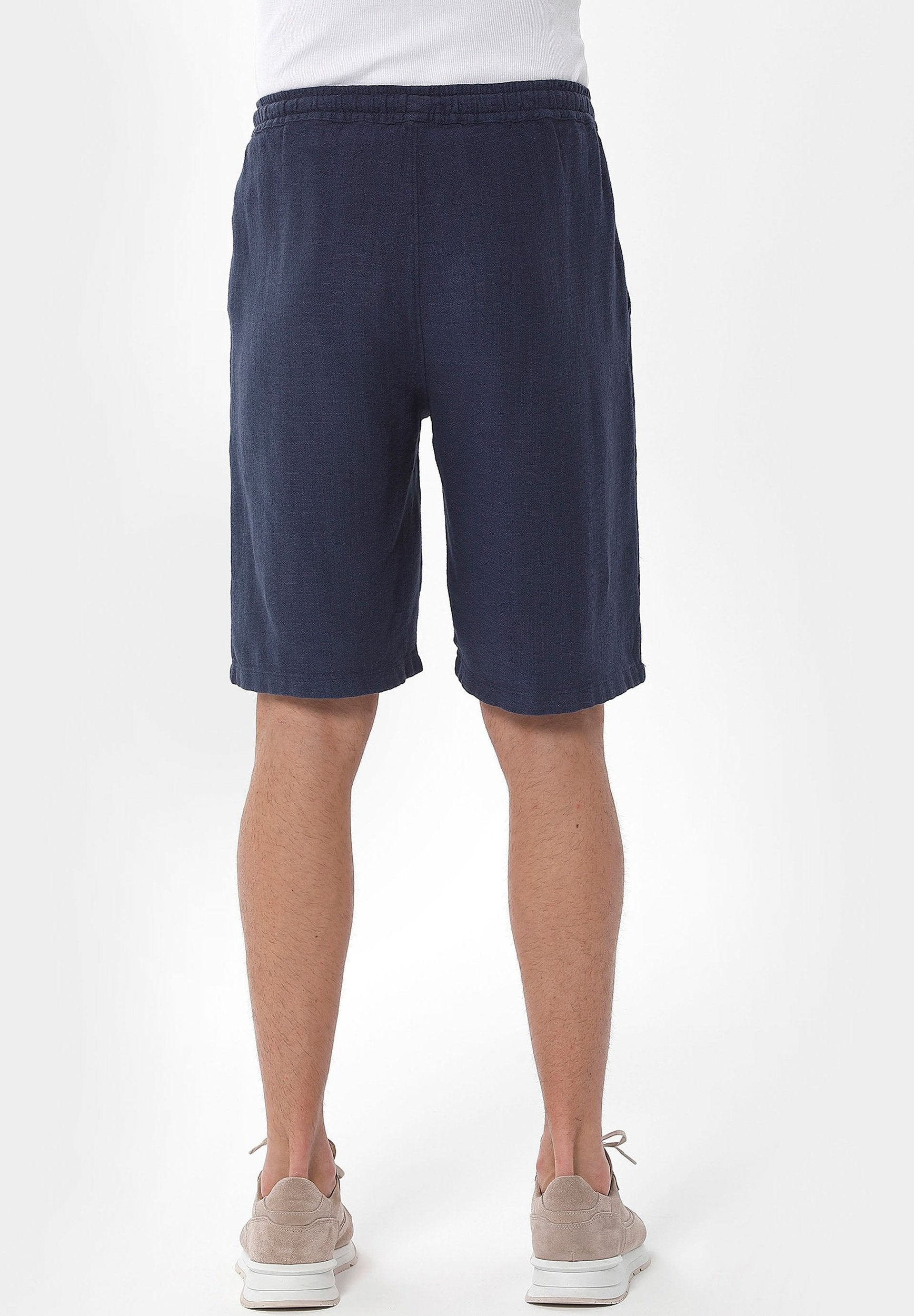 Shorts aus Bio-Baumwolle, Leinen und Viscose