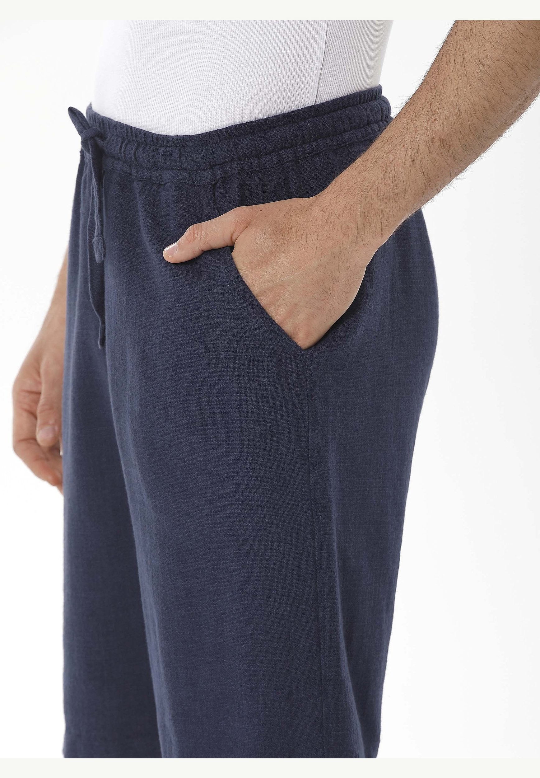 Shorts aus Bio-Baumwolle, Leinen und Viscose