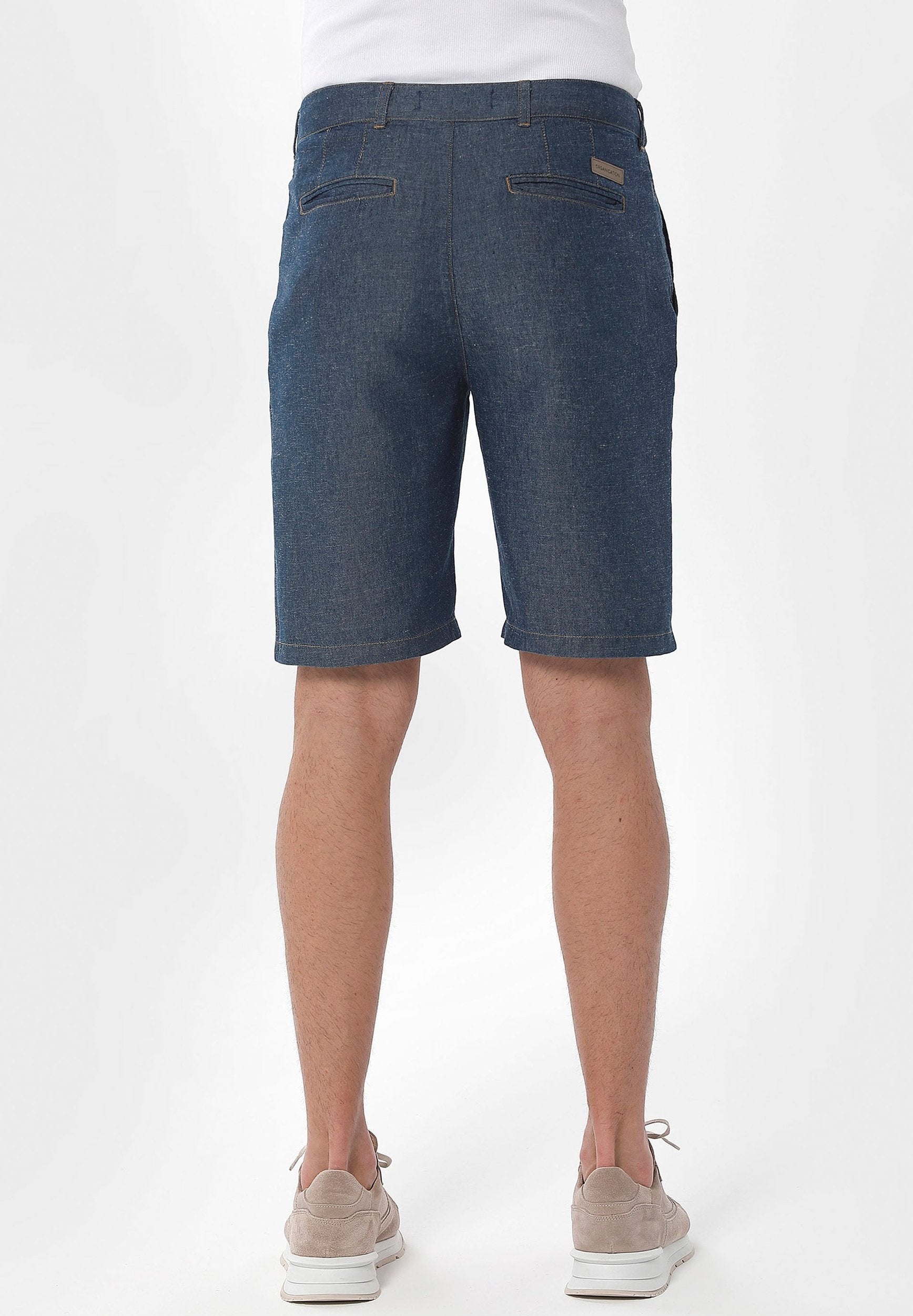 Denim-Shorts aus Bio-Baumwolle und TENCEL™ Lyocell mit Hanf