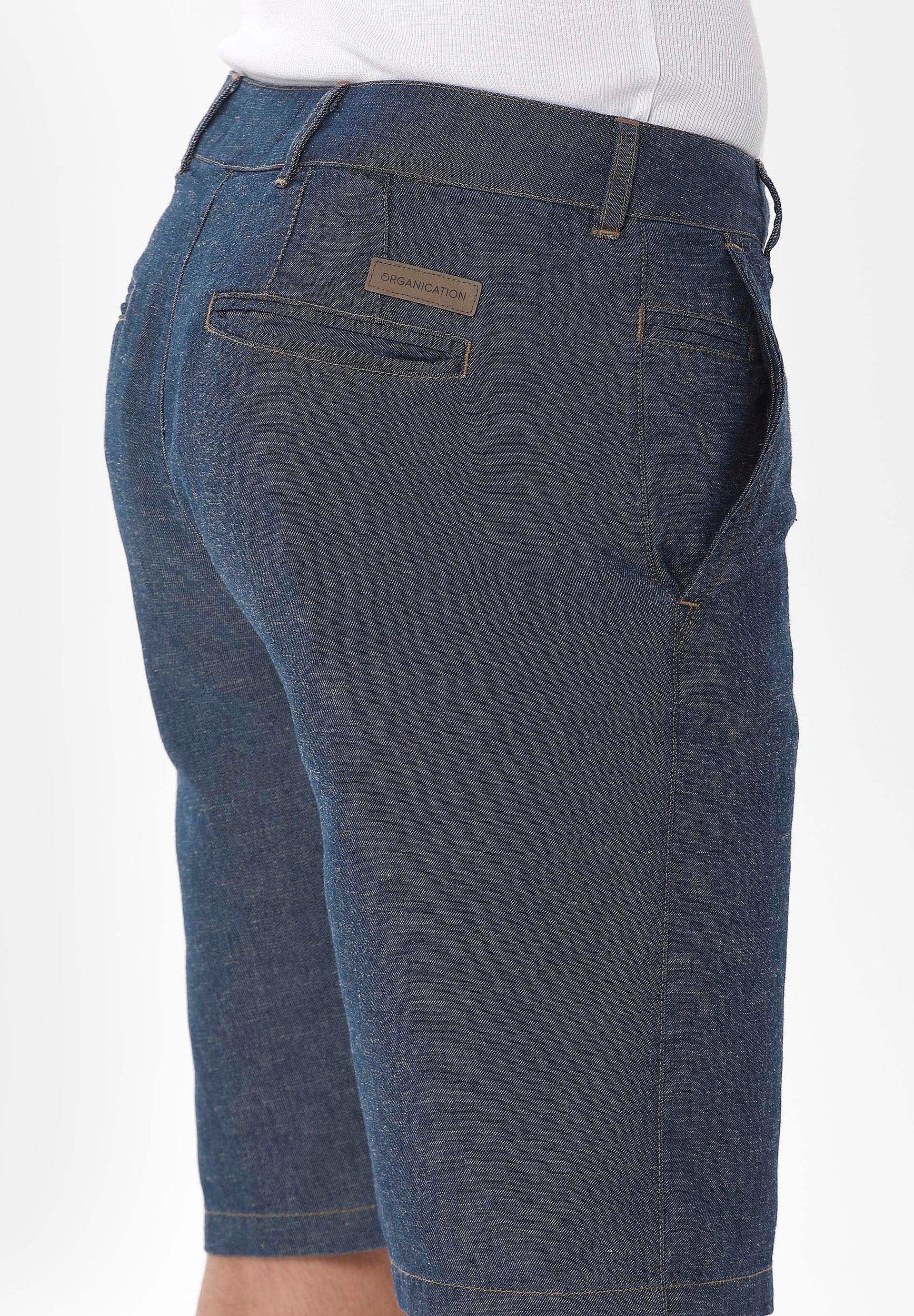 Denim-Shorts aus Bio-Baumwolle und TENCEL™ Lyocell mit Hanf