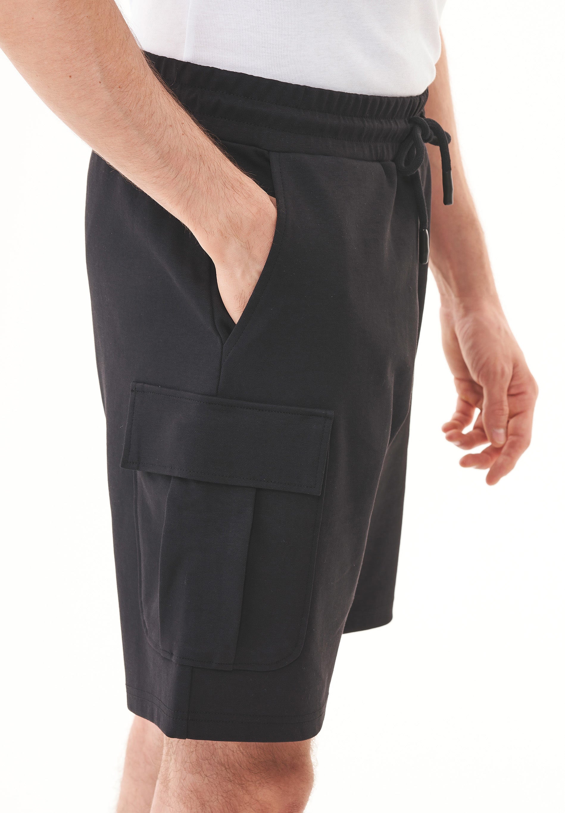 Cargo-Sweatshorts aus Bio-Baumwolle