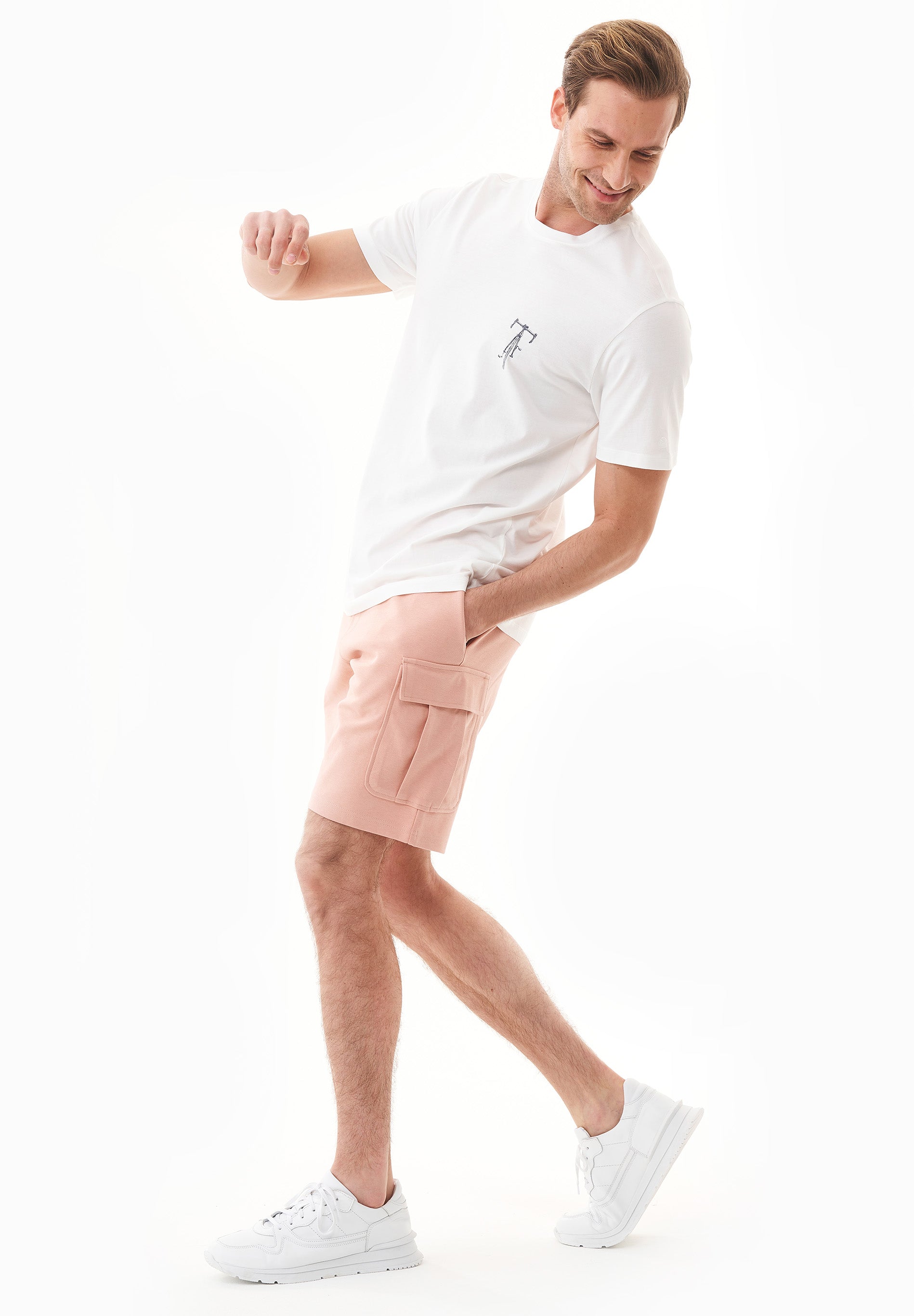 Cargo-Sweatshorts aus Bio-Baumwolle