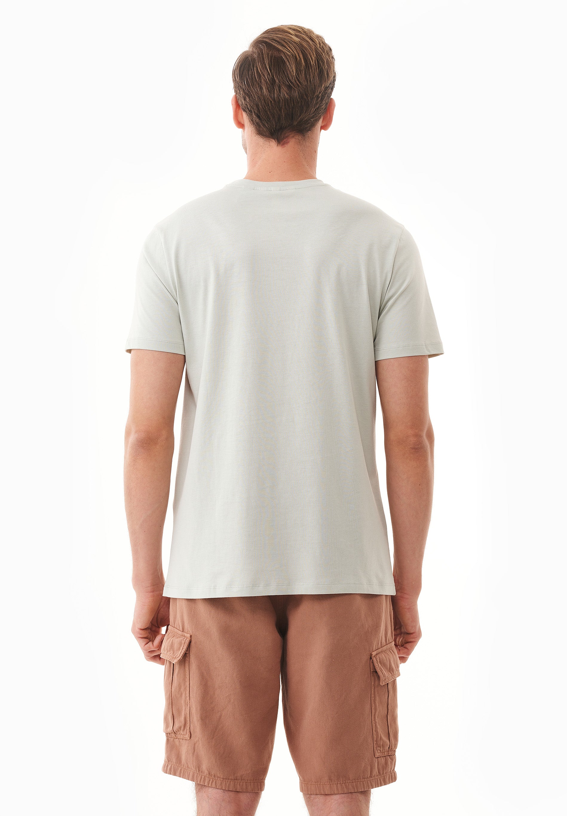 T-Shirt aus Bio-Baumwolle mit Wagen-Print