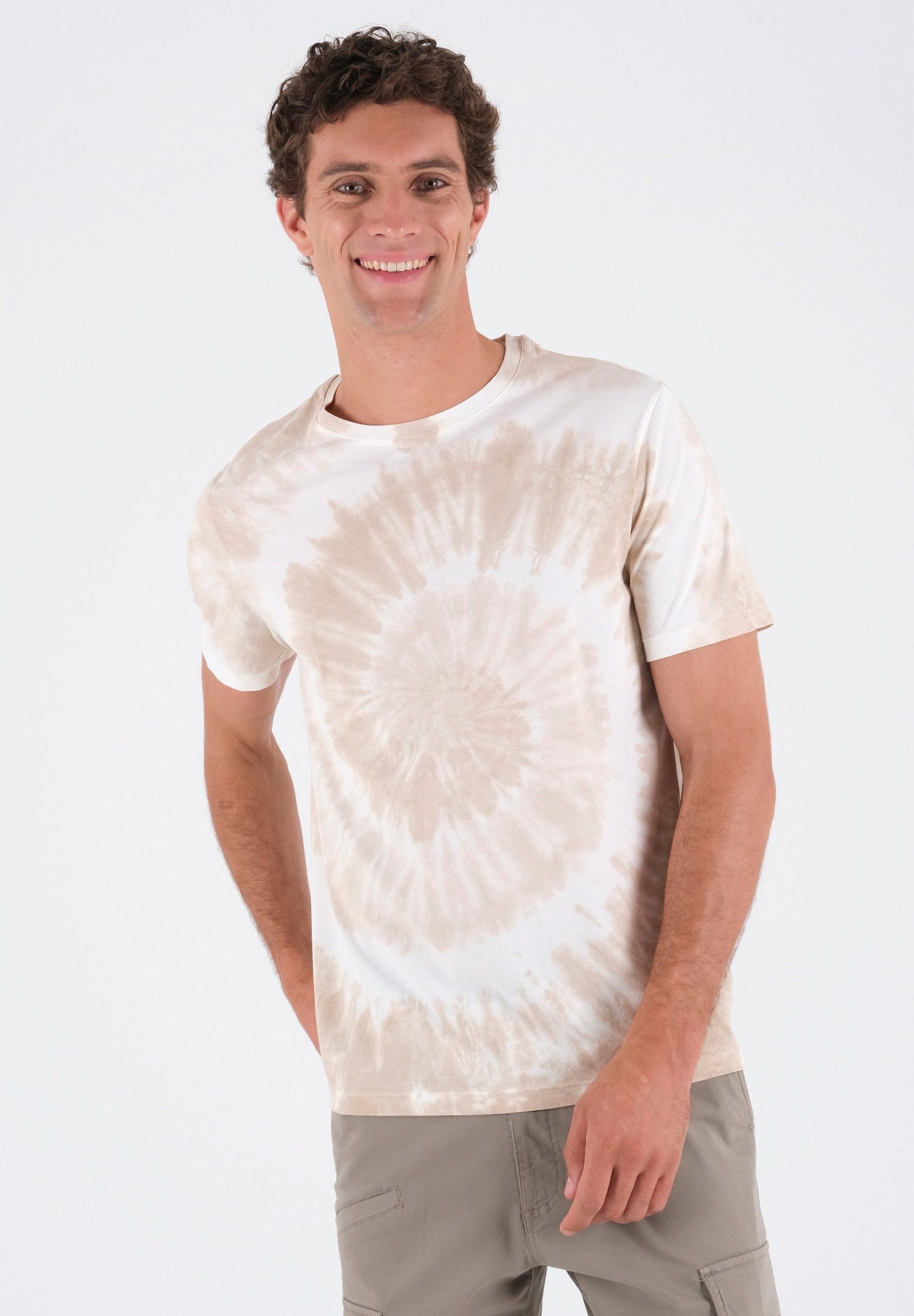 T-Shirt aus Bio-Baumwolle mit Tie-Dye-Effekt