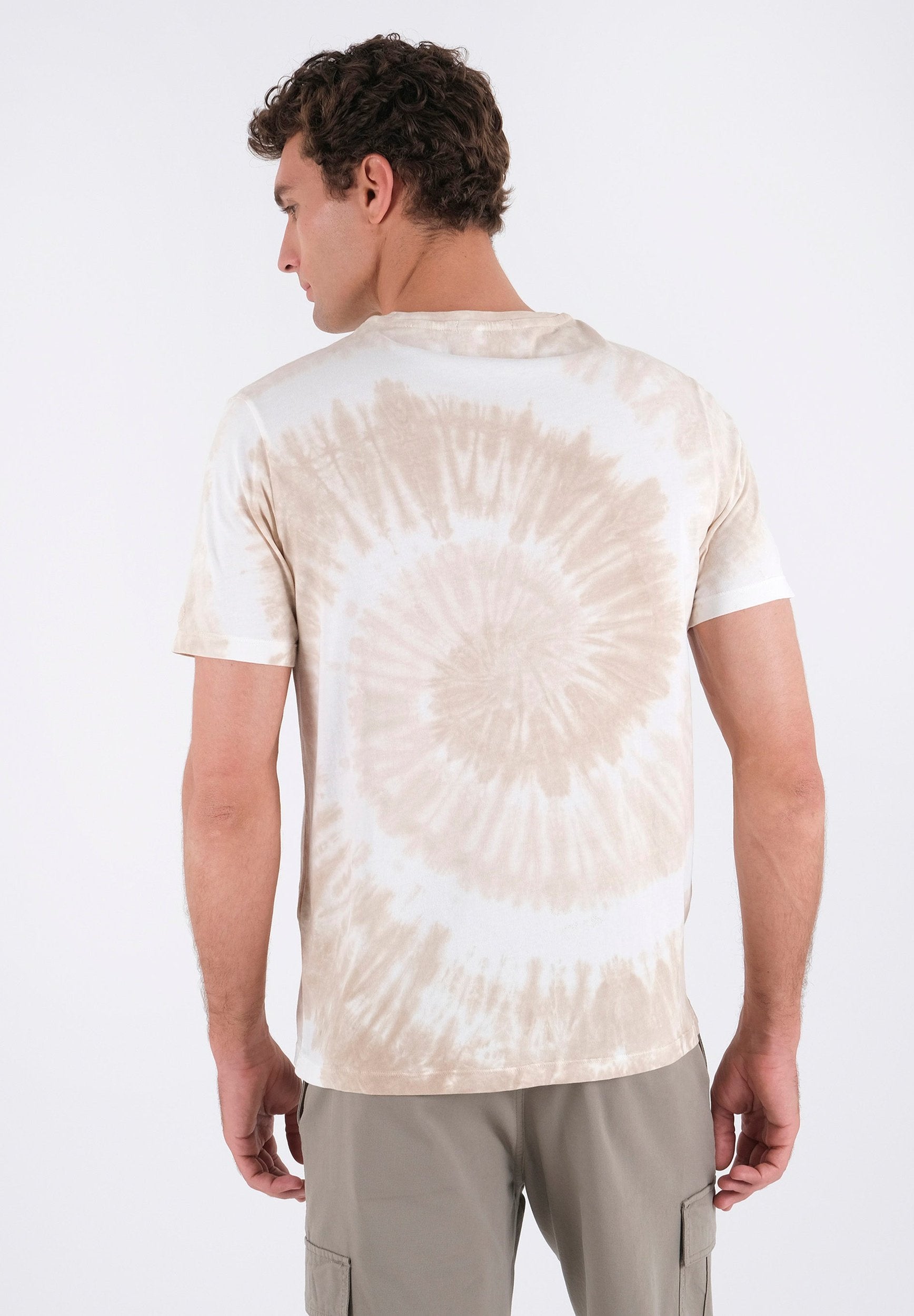 T-Shirt aus Bio-Baumwolle mit Tie-Dye-Effekt