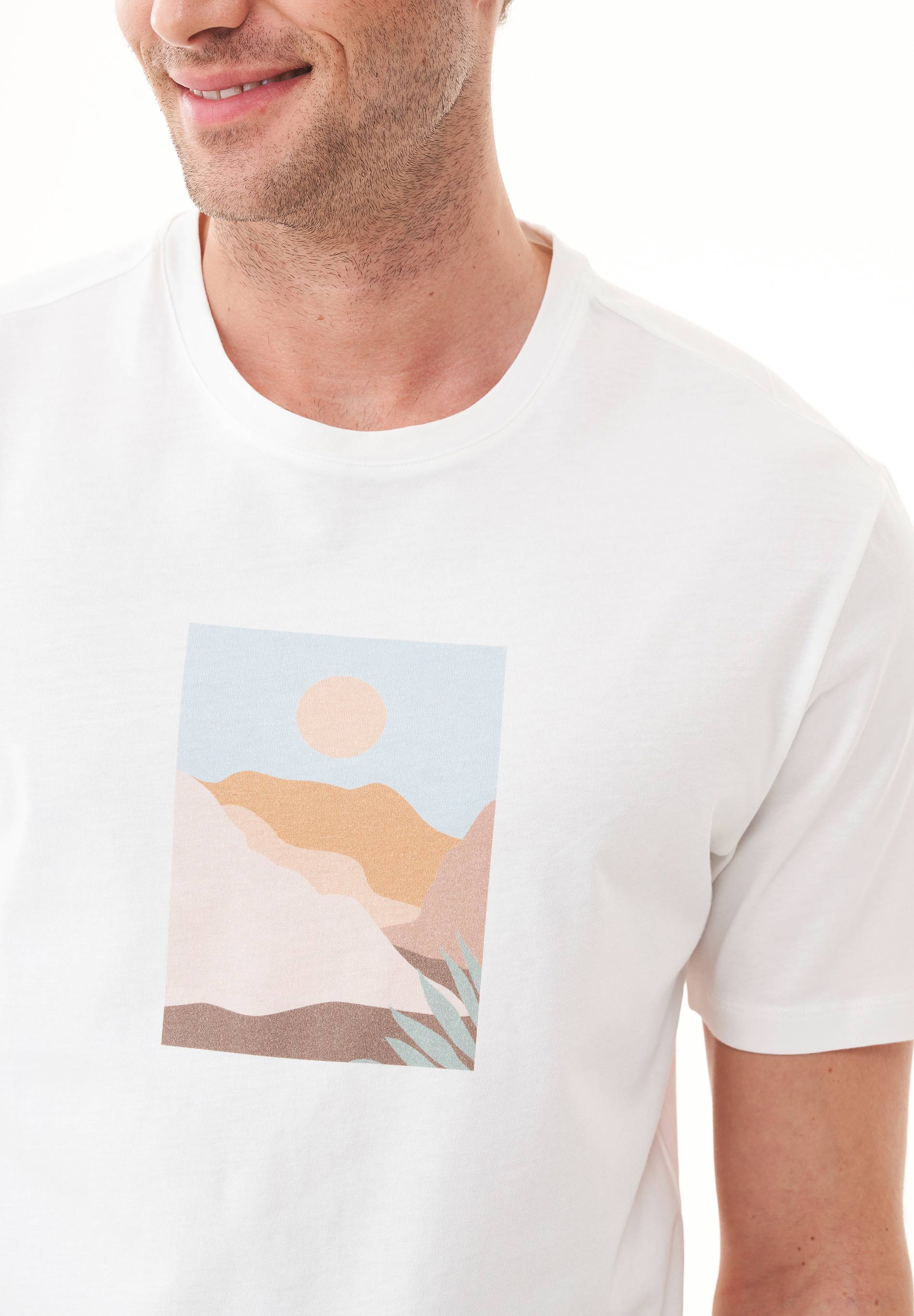 T-Shirt aus Bio-Baumwolle mit Print