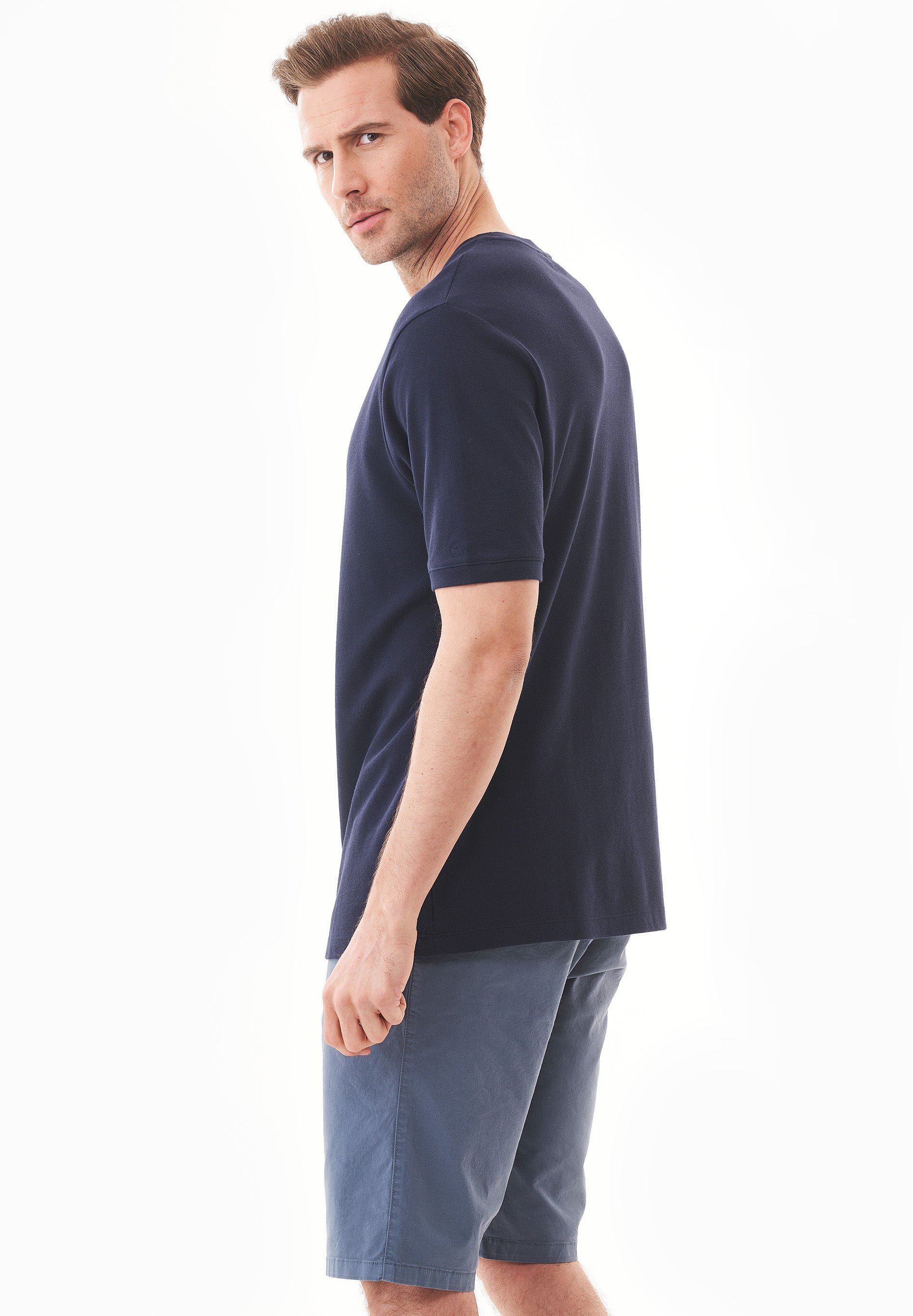 T-Shirt aus Bio-Baumwoll-Piqué mit Print