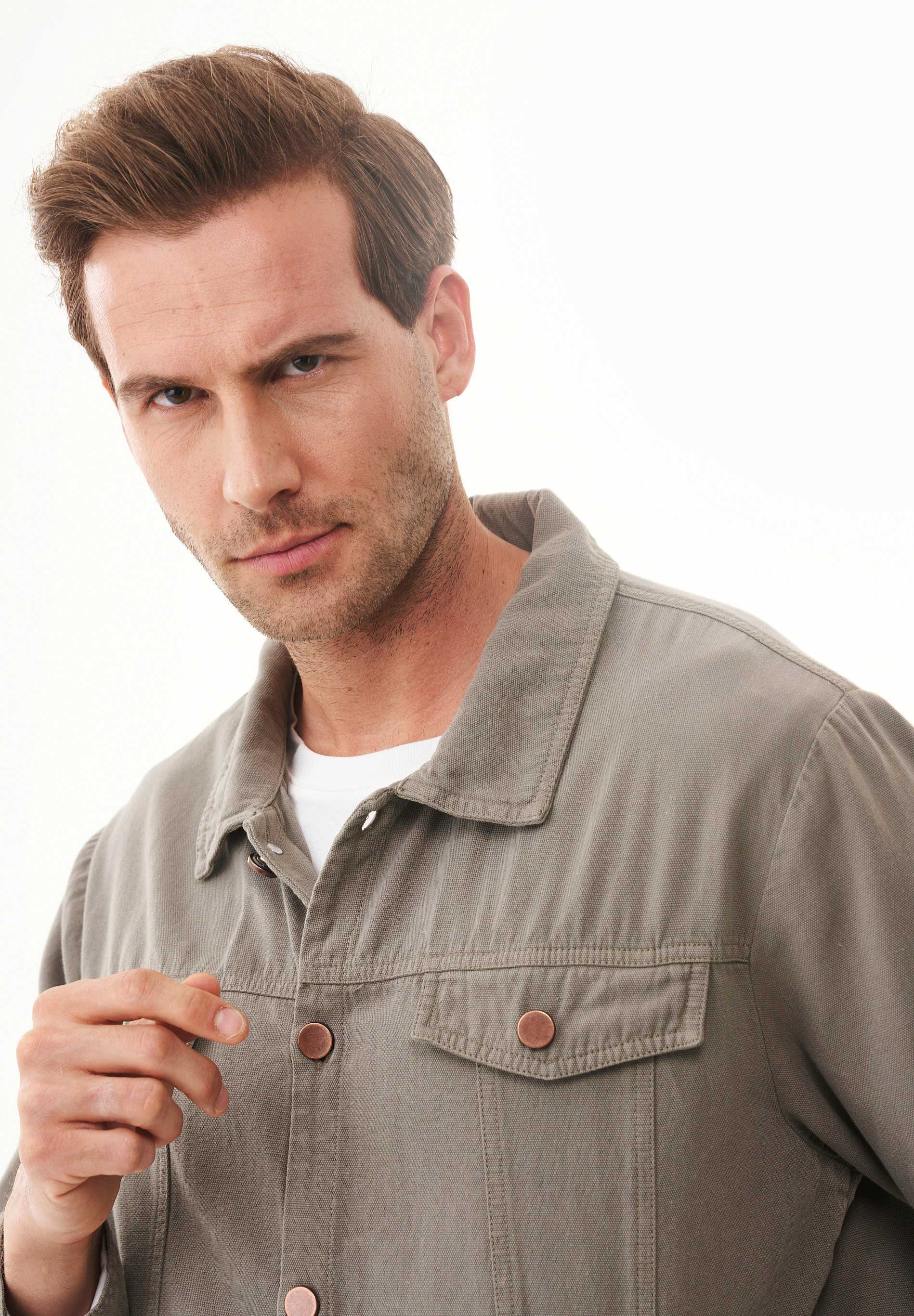 Hemdjacke aus Bio-Baumwolle