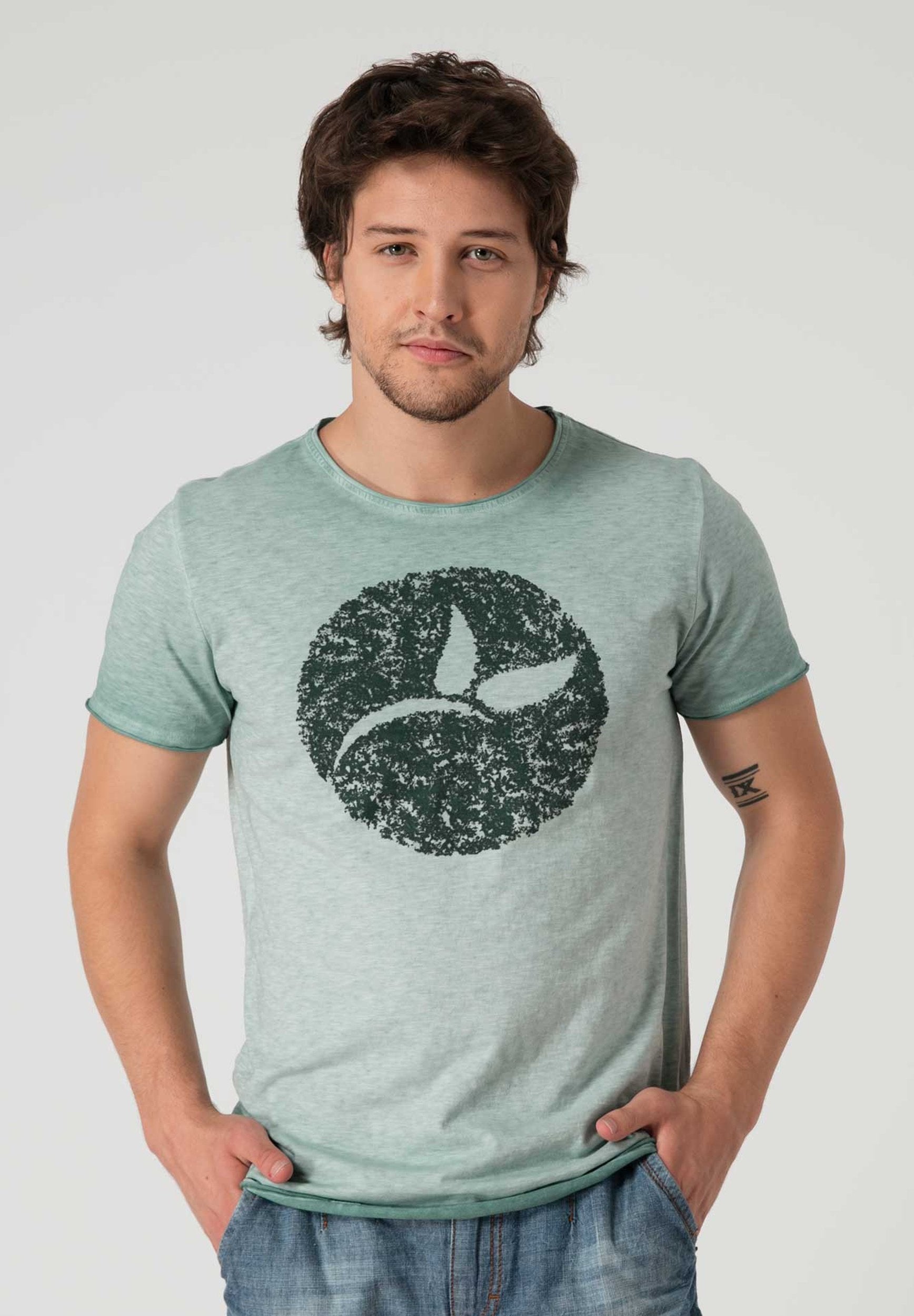 T-Shirt aus Bio-Baumwolle mit Logo-Print