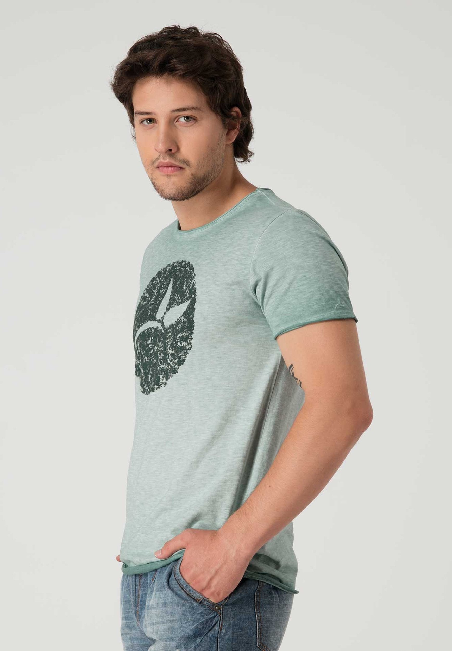 T-Shirt aus Bio-Baumwolle mit Logo-Print