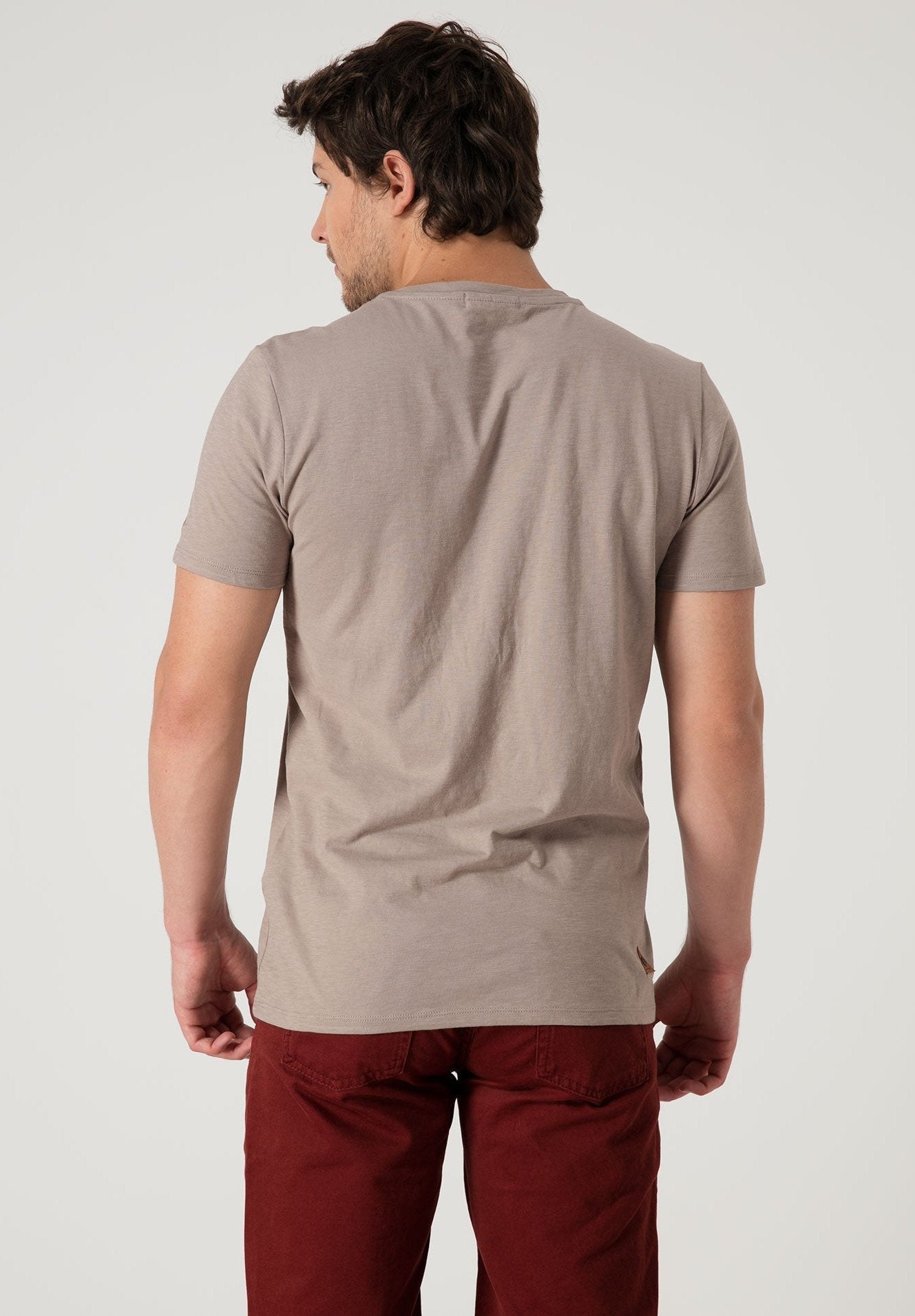 T-Shirt aus Bio-Baumwolle mit Motorrad Print