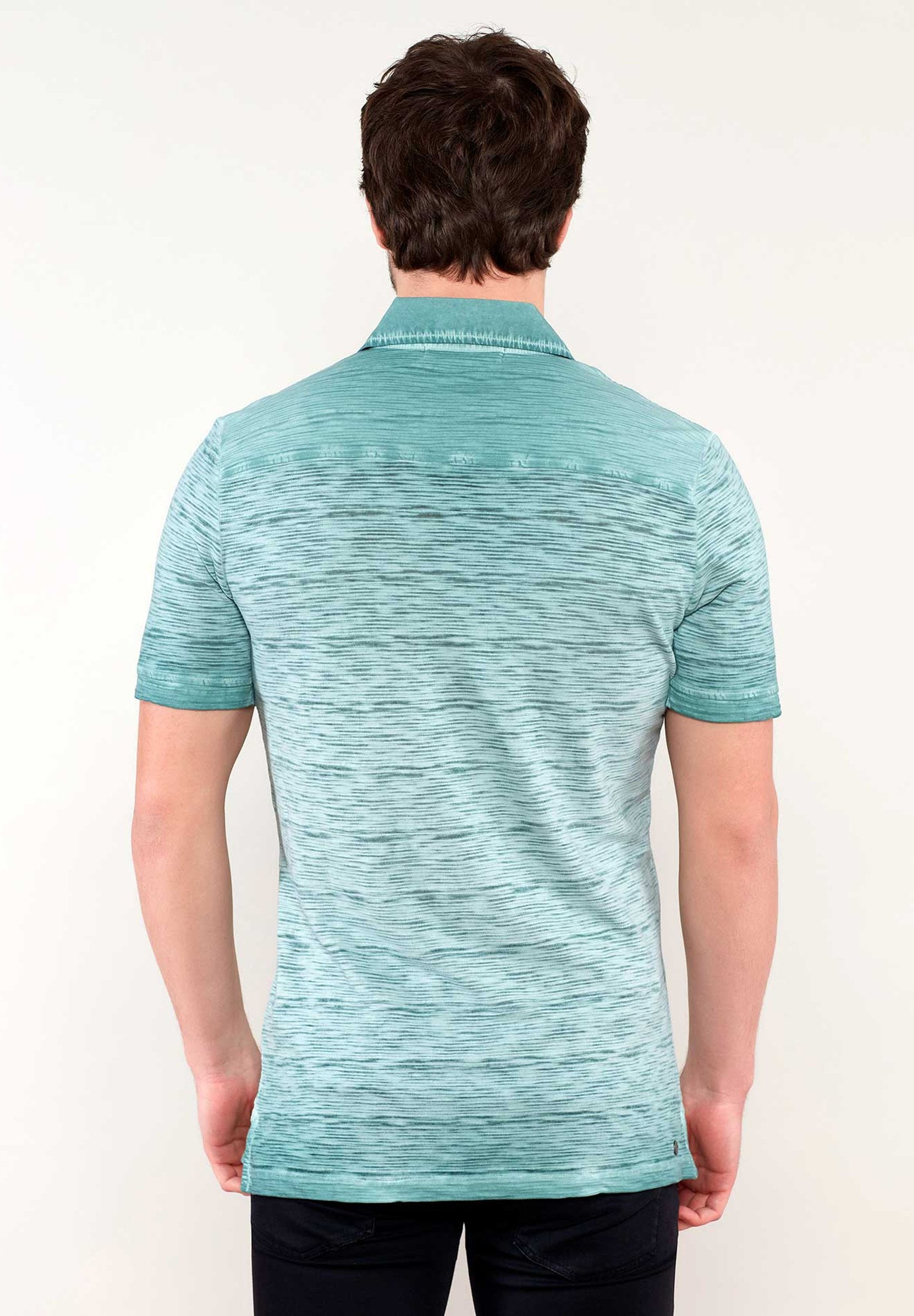 Garment Dyed Poloshirt aus Bio-Baumwolle mit Brusttasche