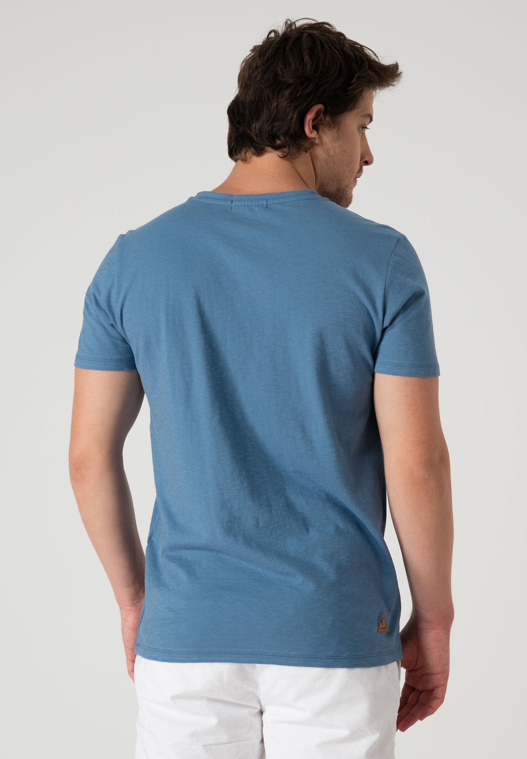 Basic T-Shirt aus Bio-Baumwolle in Slub Jersey