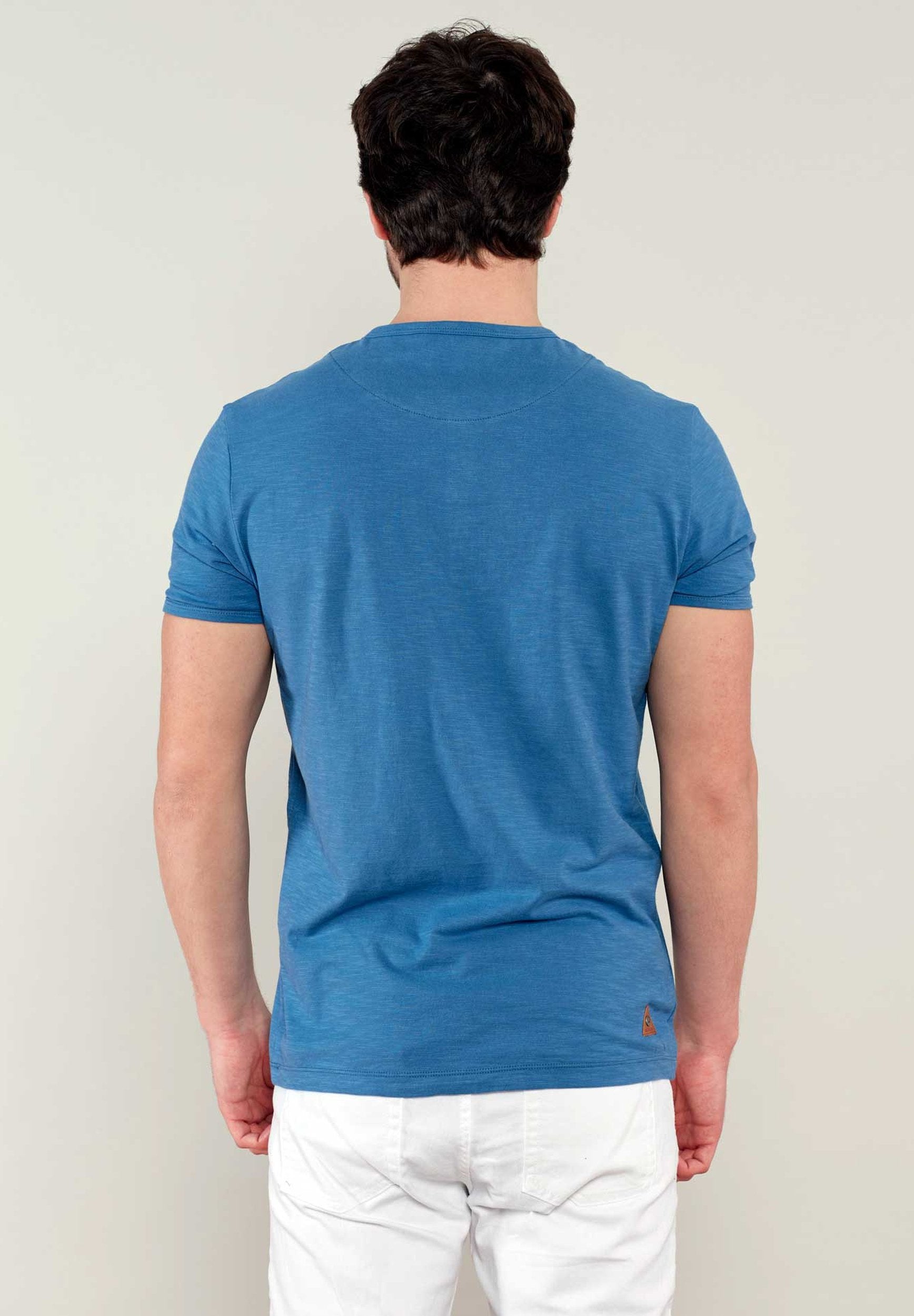 Henleyshirt aus Bio-Baumwolle mit Knopfleiste