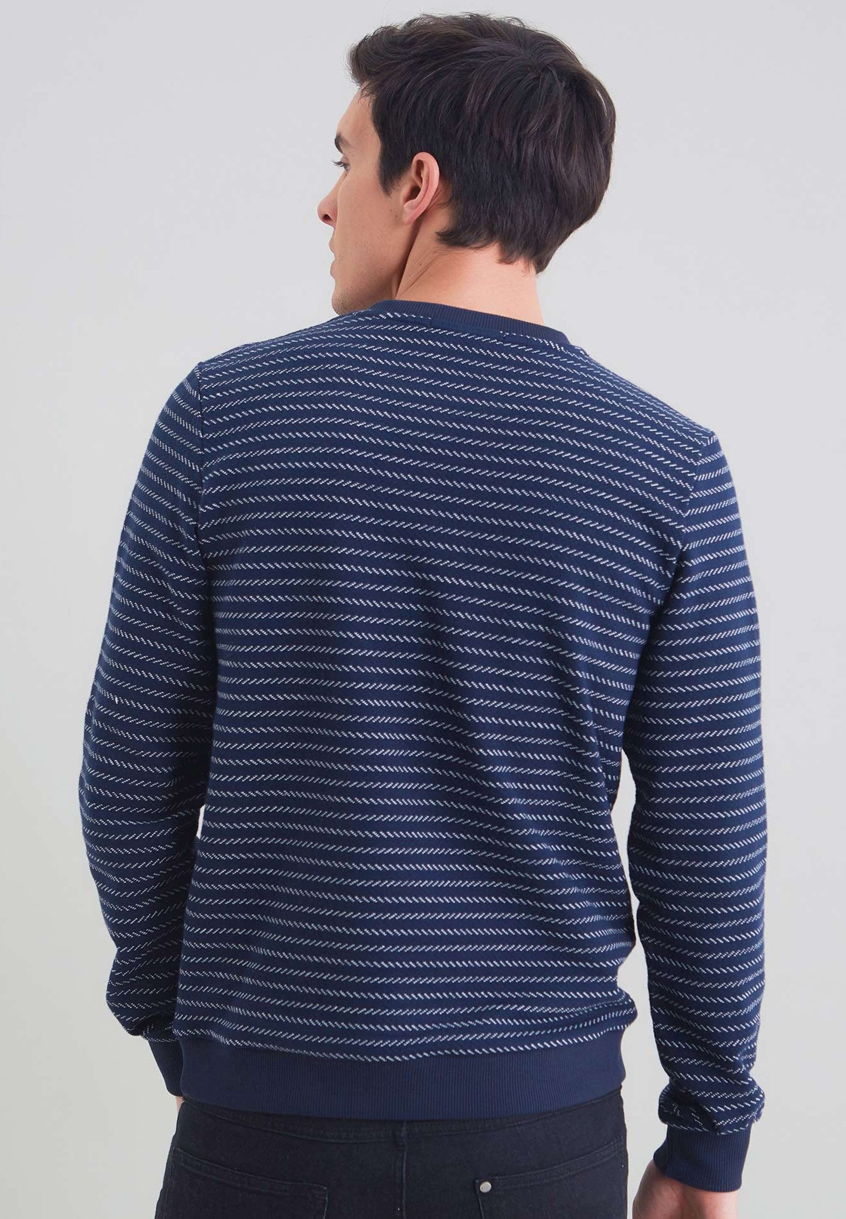 Basic Ringel Sweatshirt aus Bio-Baumwolle