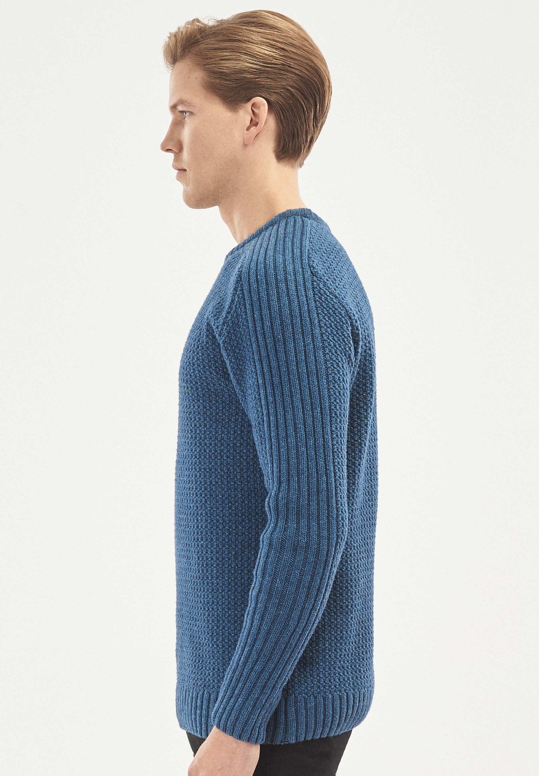 Pullover aus Bio-Merinowolle und Bio-Baumwolle