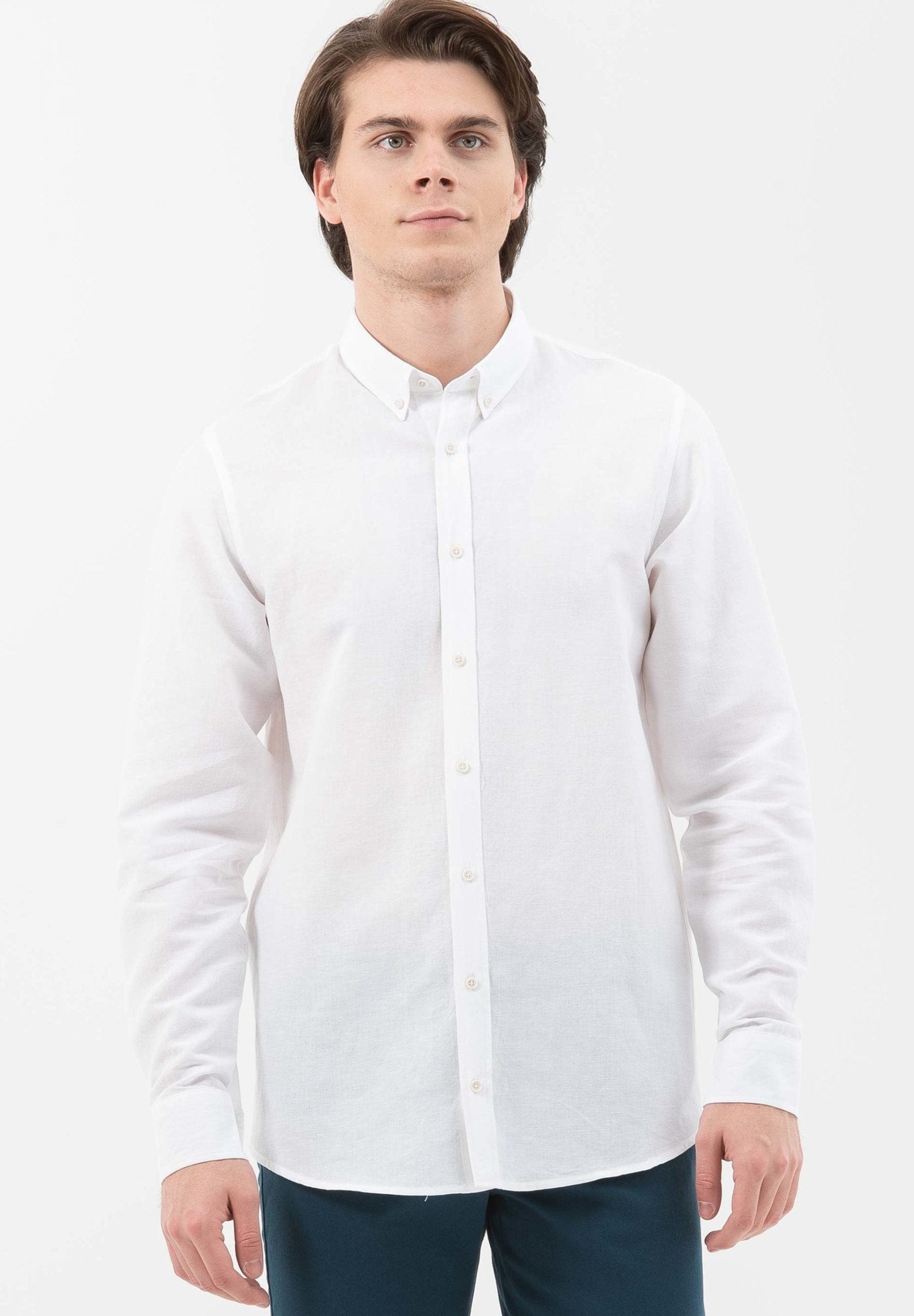 Langarm-Hemd aus Leinen mit Bio-Baumwolle | Nachhaltige Mode Herren