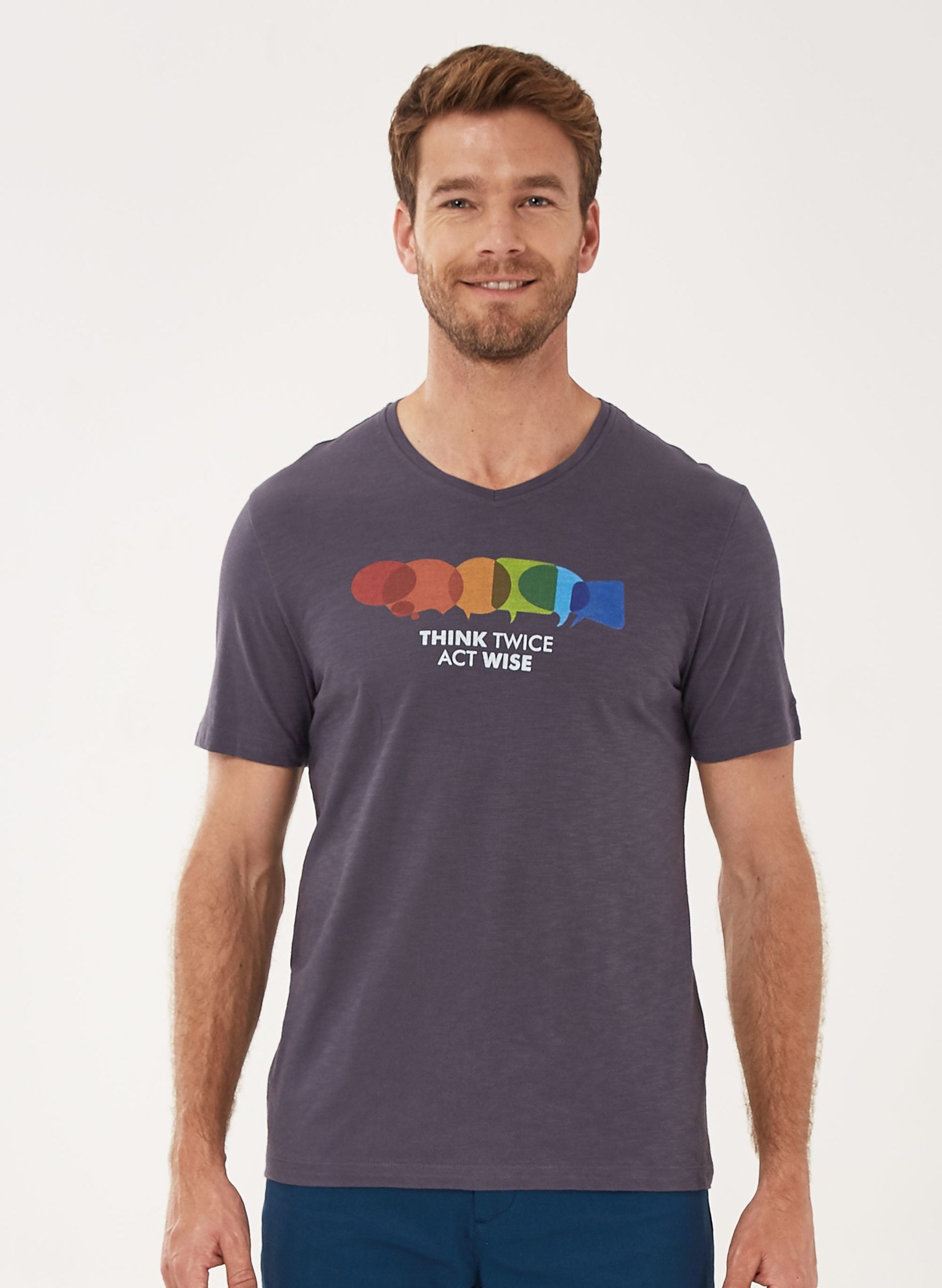 T-Shirt aus Bio-Baumwolle mit Print | Nachhaltige Herrenmode