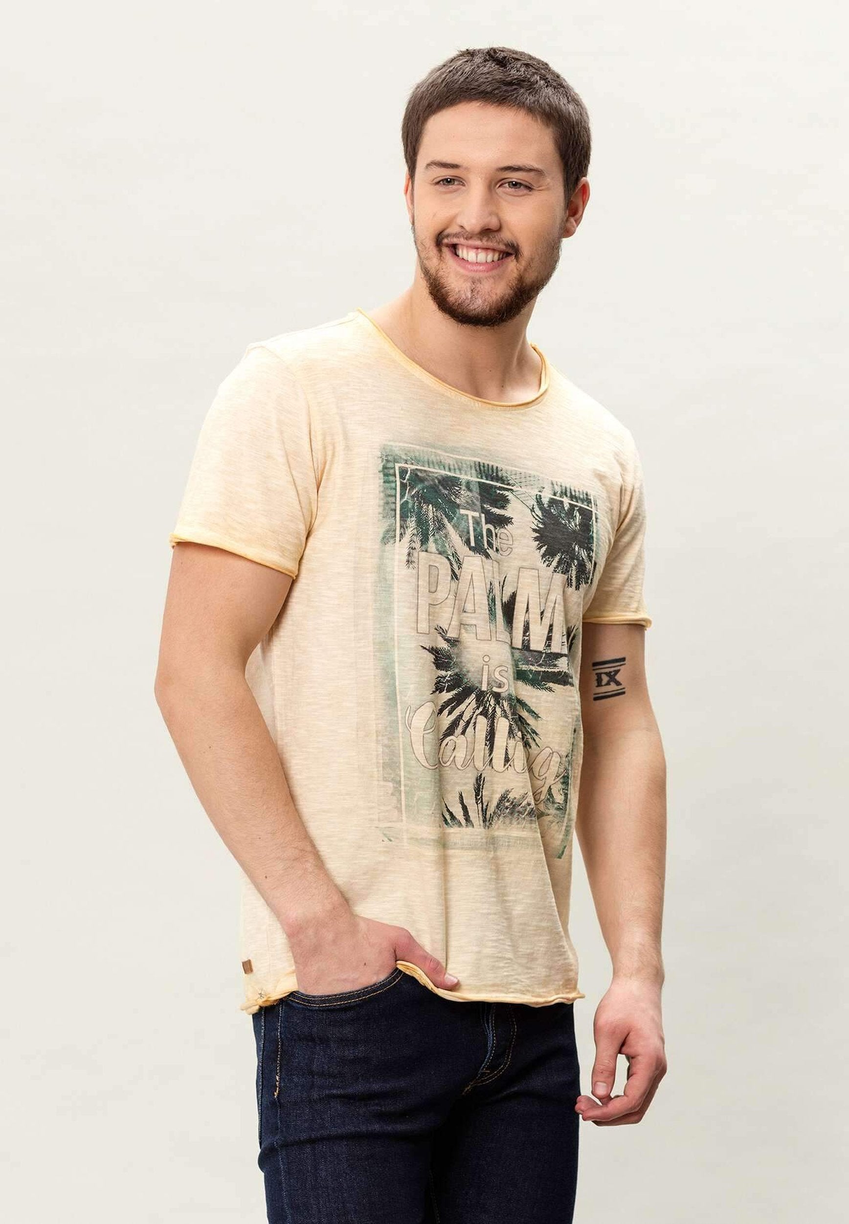Garment Dyed T-Shirt aus Bio-Baumwolle
