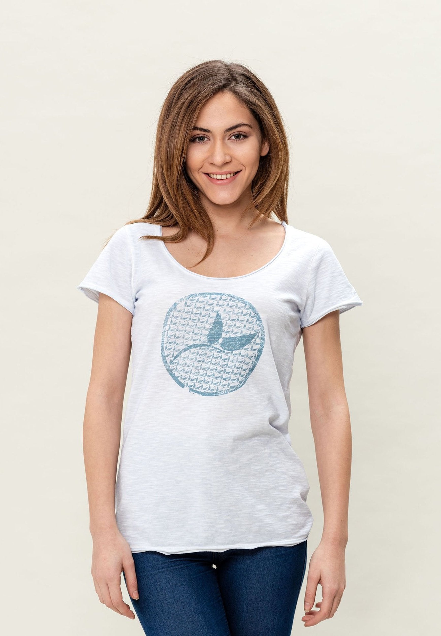 Damen Cold Pigment Dyed T-Shirt aus Bio-Baumwolle