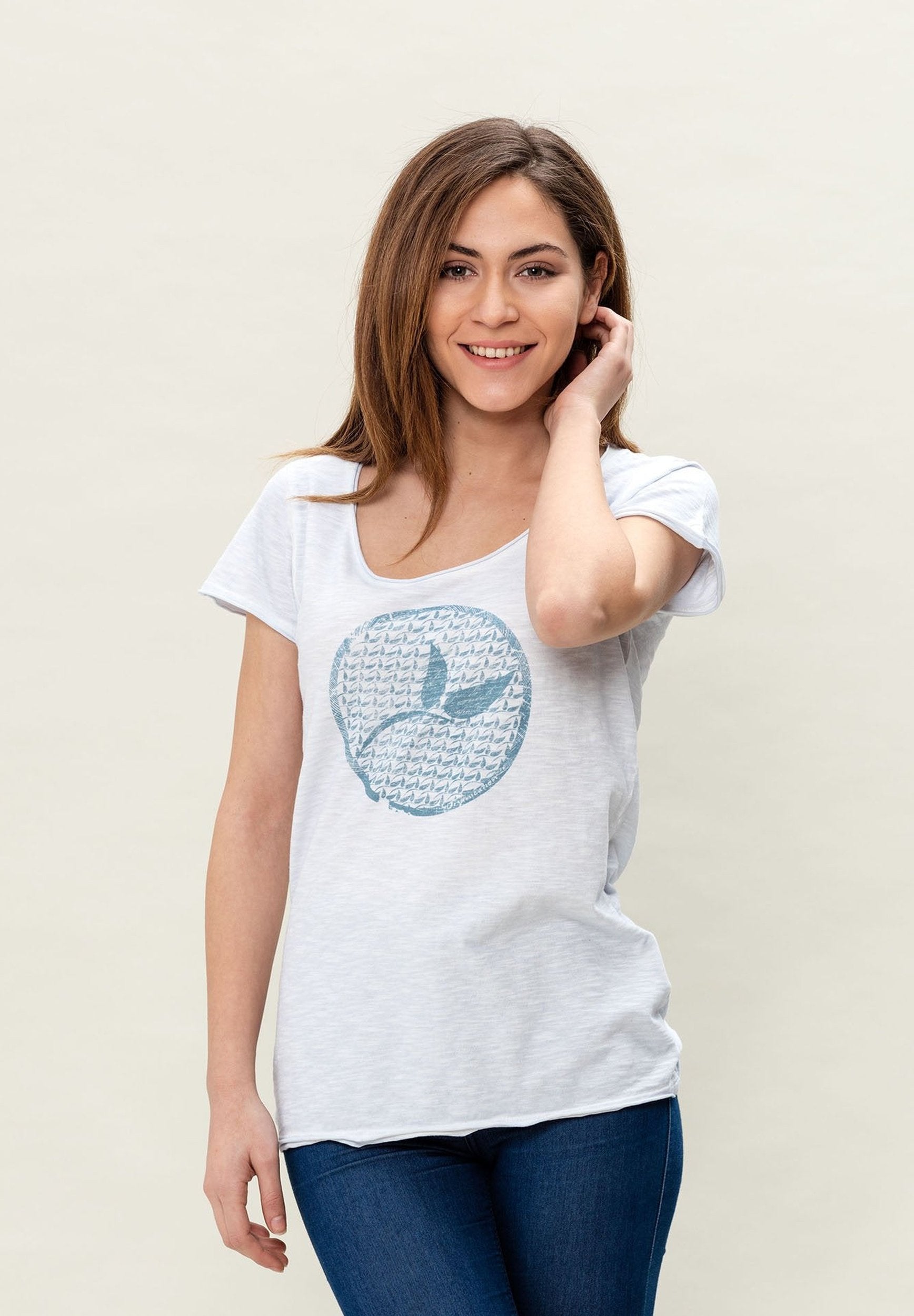 Damen Cold Pigment Dyed T-Shirt aus Bio-Baumwolle