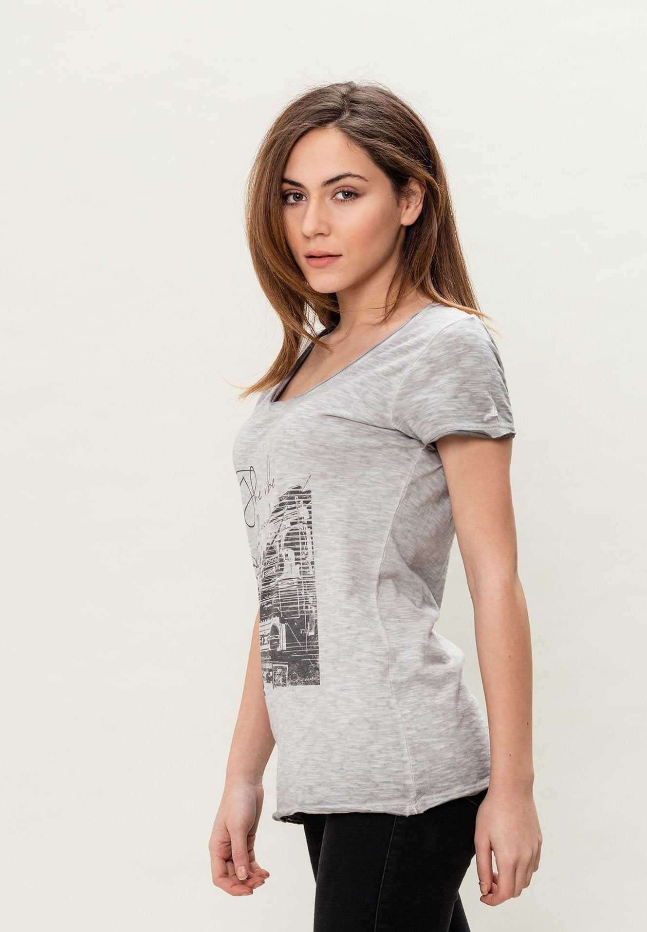 Damen Cold Pigment Dyed T-Shirt aus Bio-Baumwolle