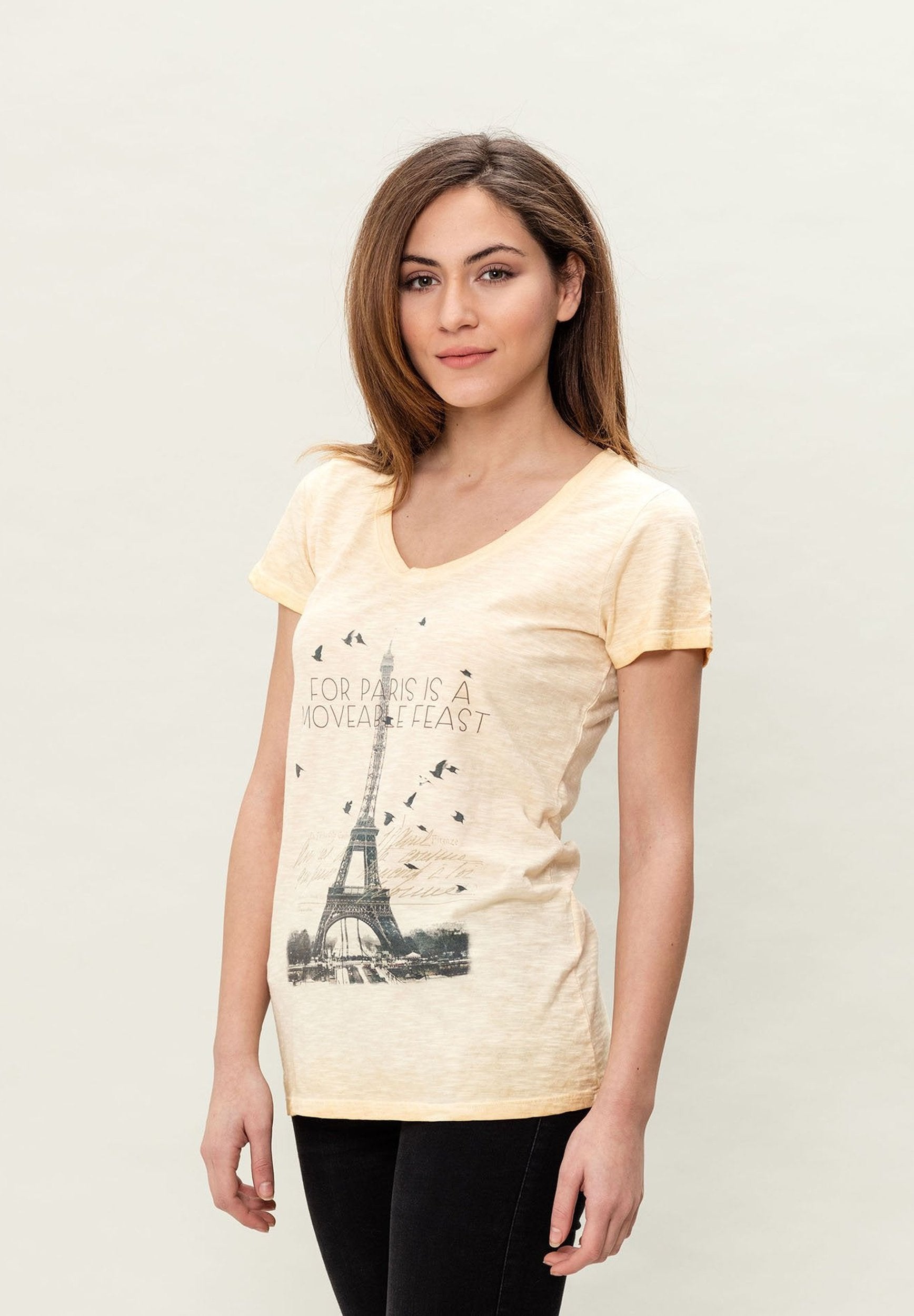 Damen Cold Pigment Dyed T-Shirt aus Bio-Baumwolle