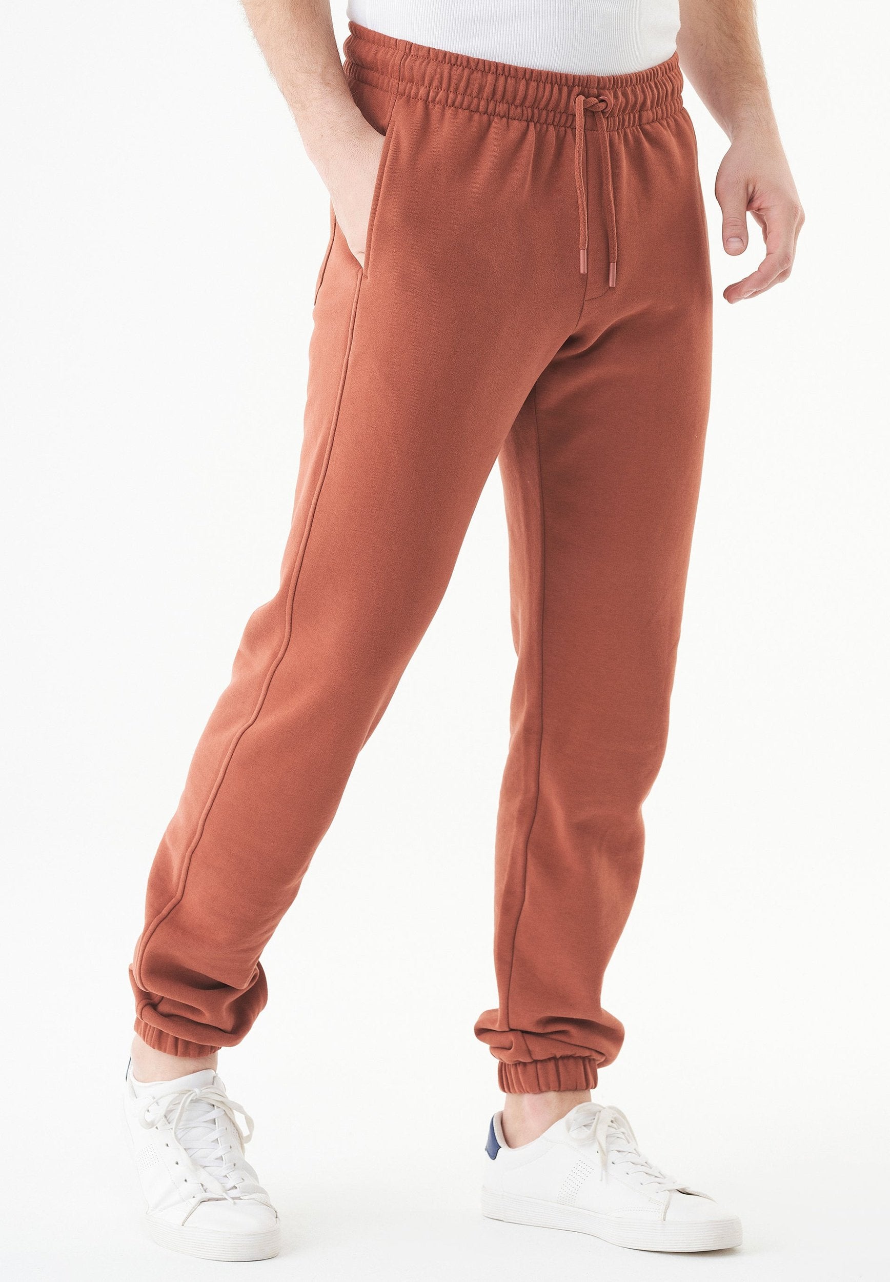 ESSENTIALS-PARS- Soft Touch Sweathose aus Bio-Baumwolle