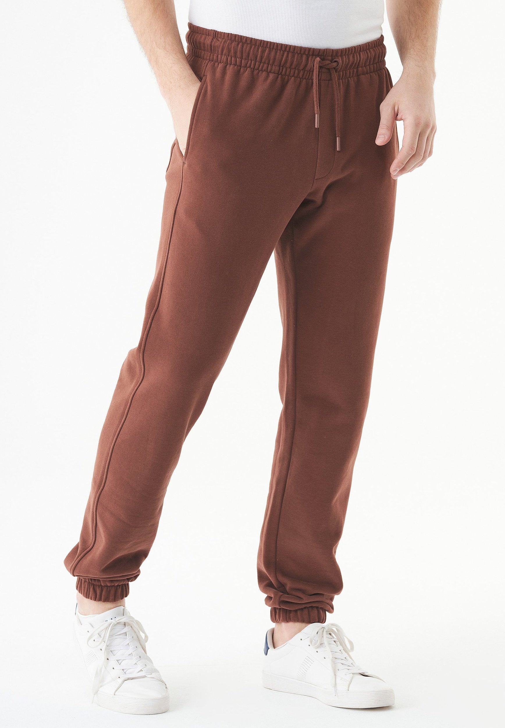 ESSENTIALS-PARS- Soft Touch Sweathose aus Bio-Baumwolle