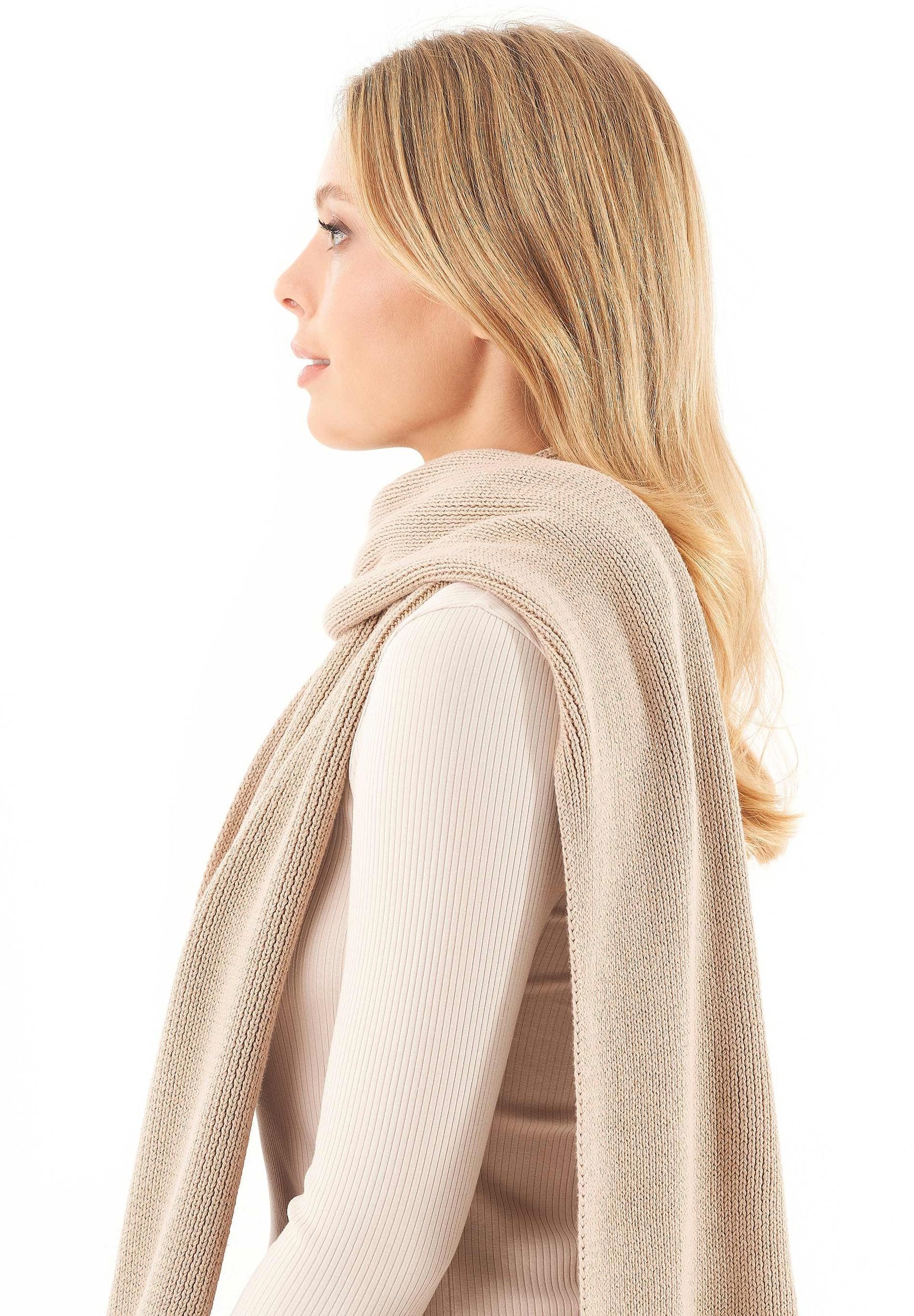 Unisex Strickschal aus Bio-Baumwolle