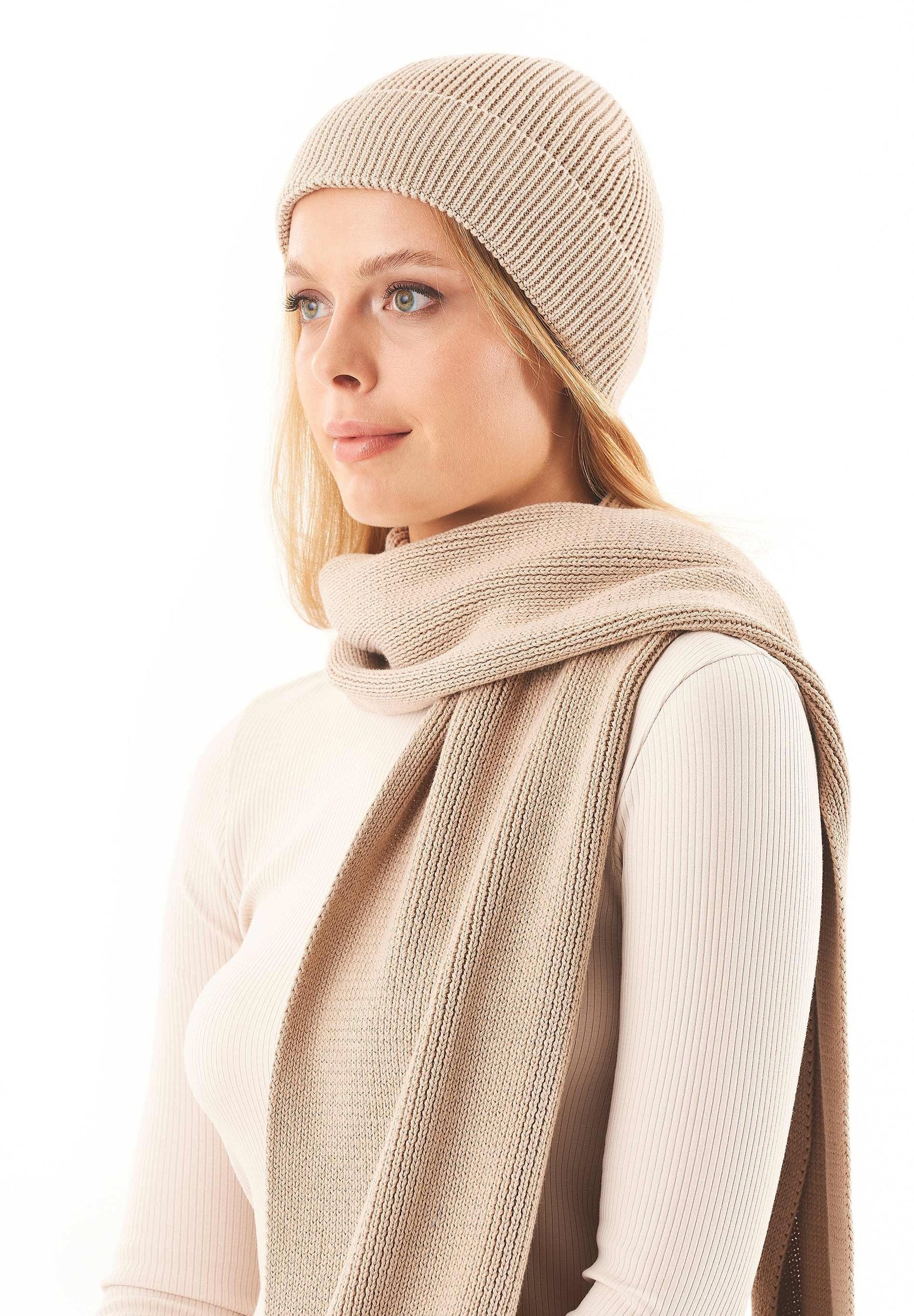 Unisex Strickschal aus Bio-Baumwolle