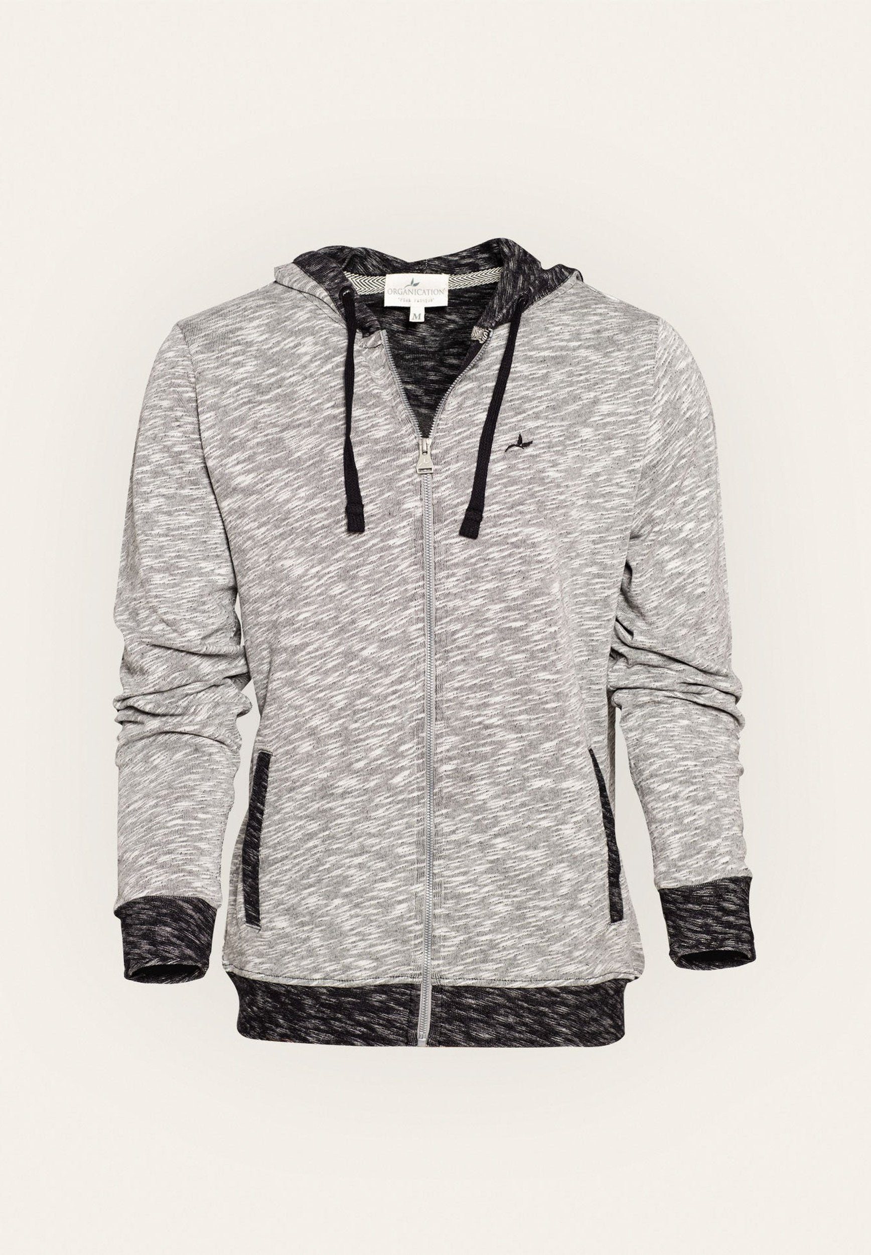 Sweatjacke aus Bio-Baumwolle mit Kapuze