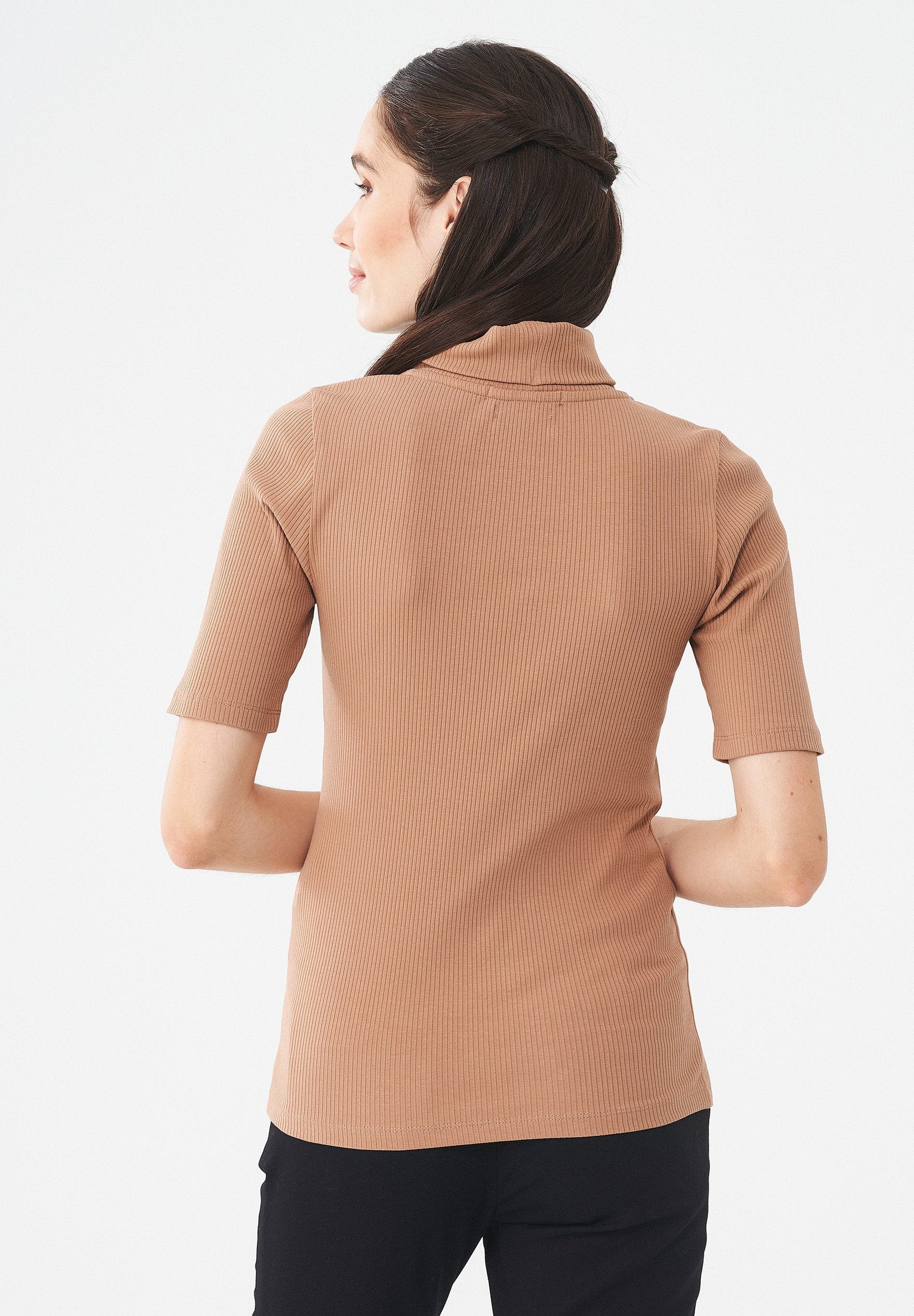 Rollkragenshirt aus Bio-Baumwolle
