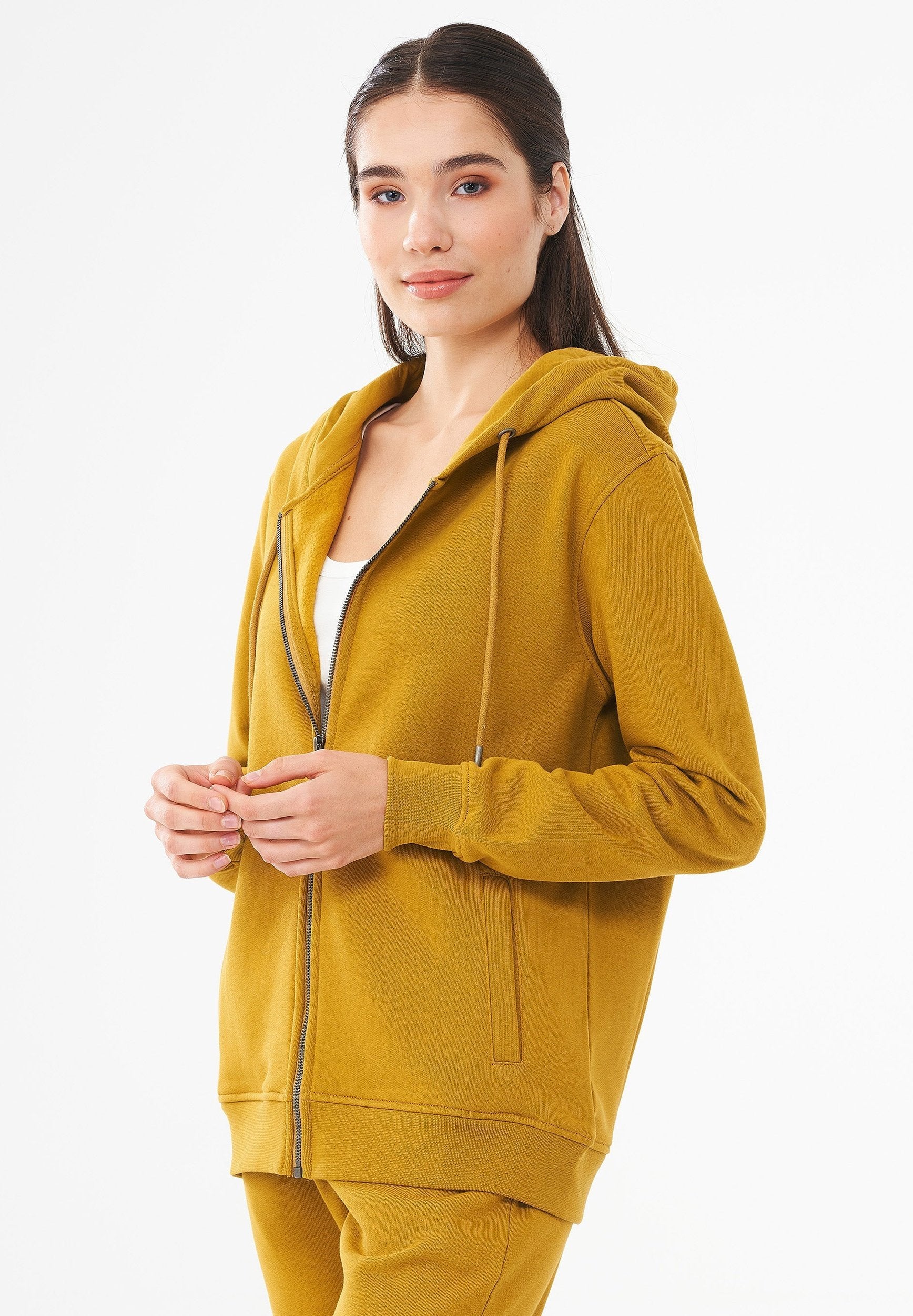 Sweatjacke aus Bio-Baumwolle
