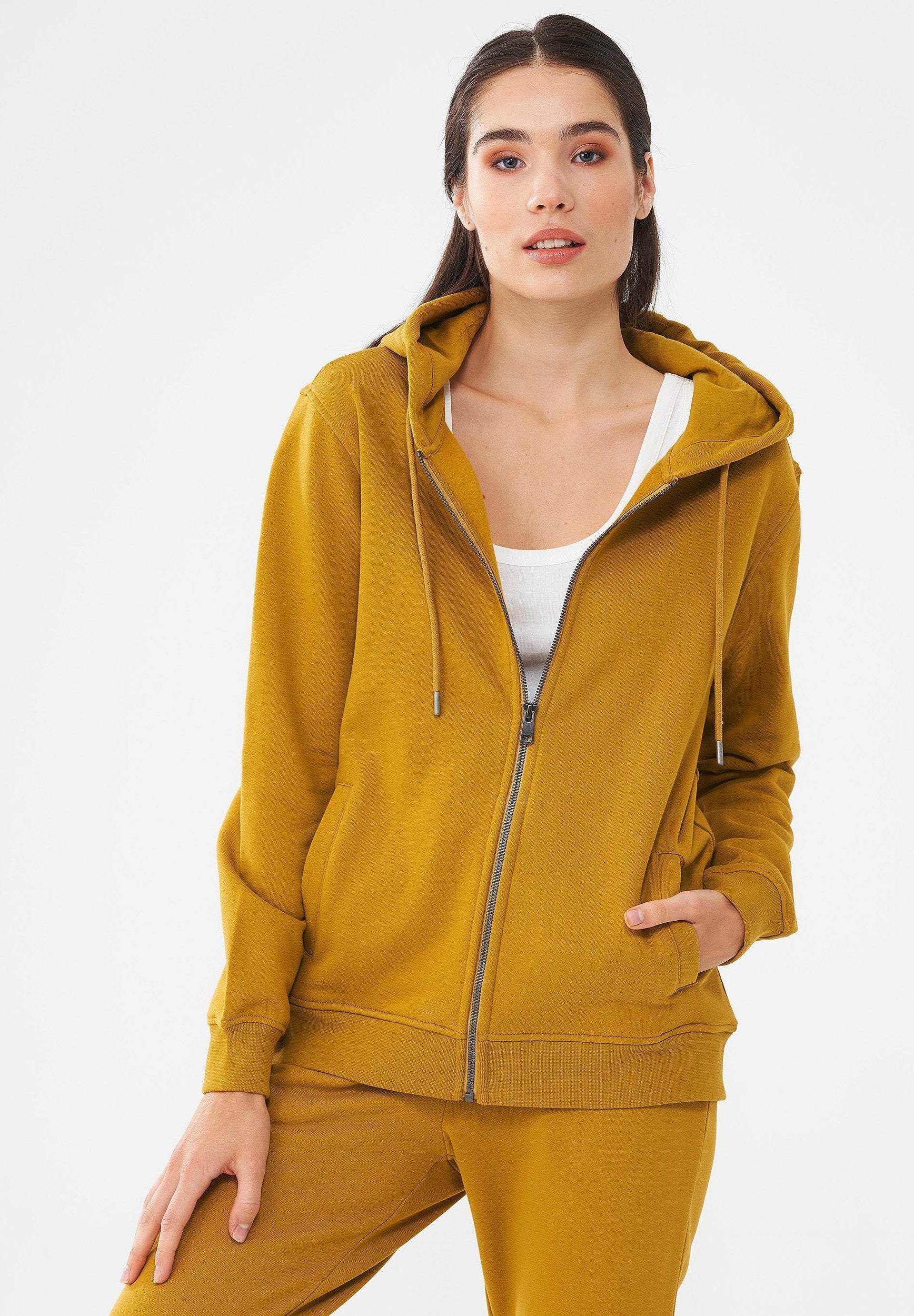 Sweatjacke aus Bio-Baumwolle