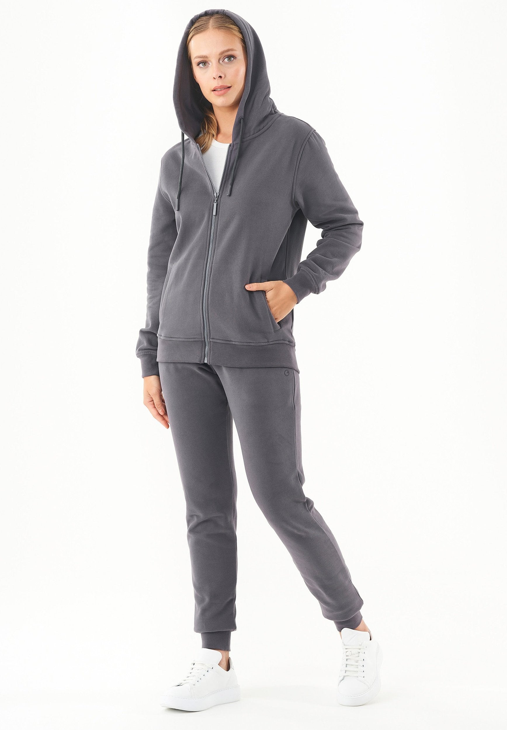 Soft Touch Zip-Hoodie aus Bio-Baumwolle