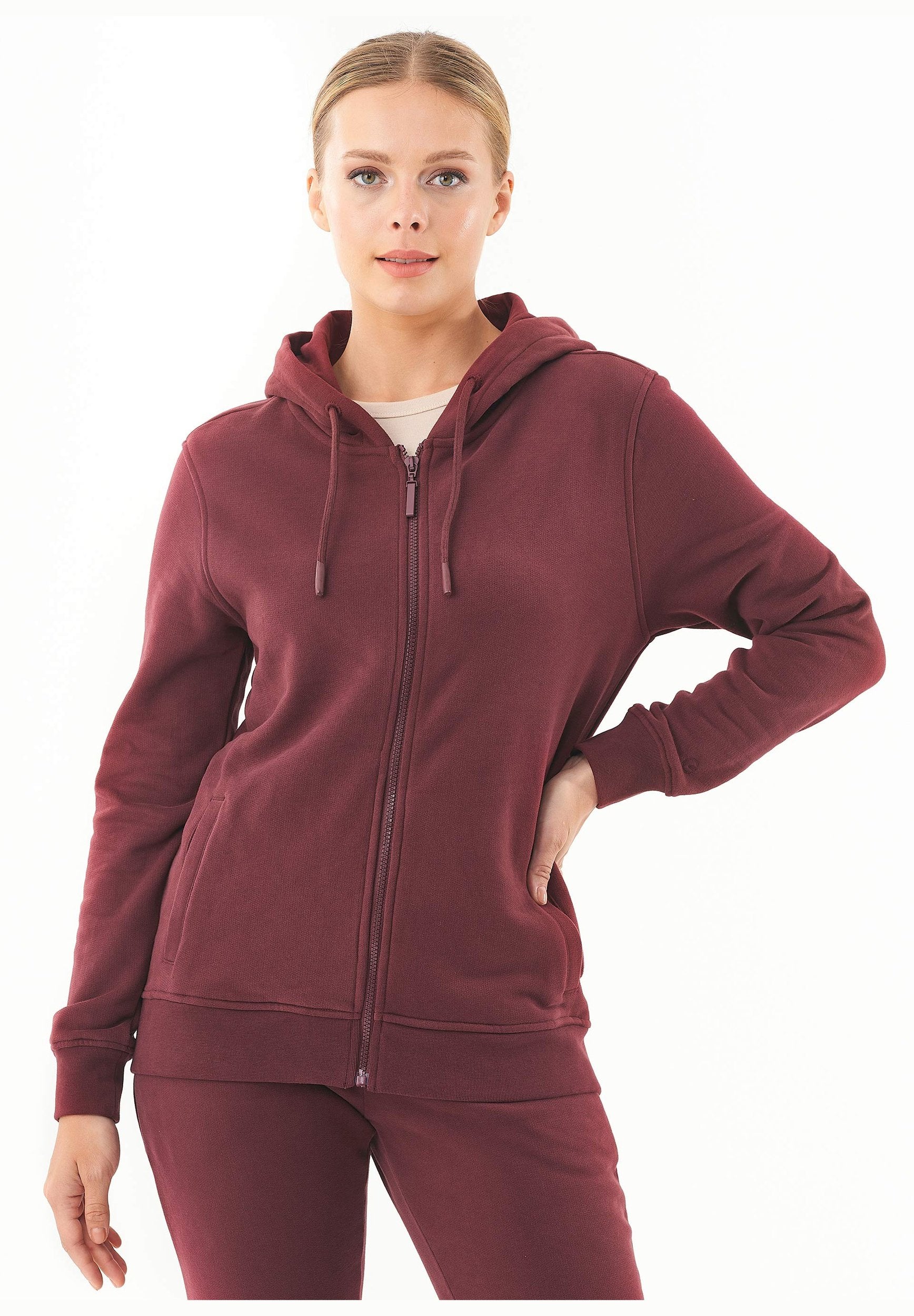 Soft Touch Zip-Hoodie aus Bio-Baumwolle