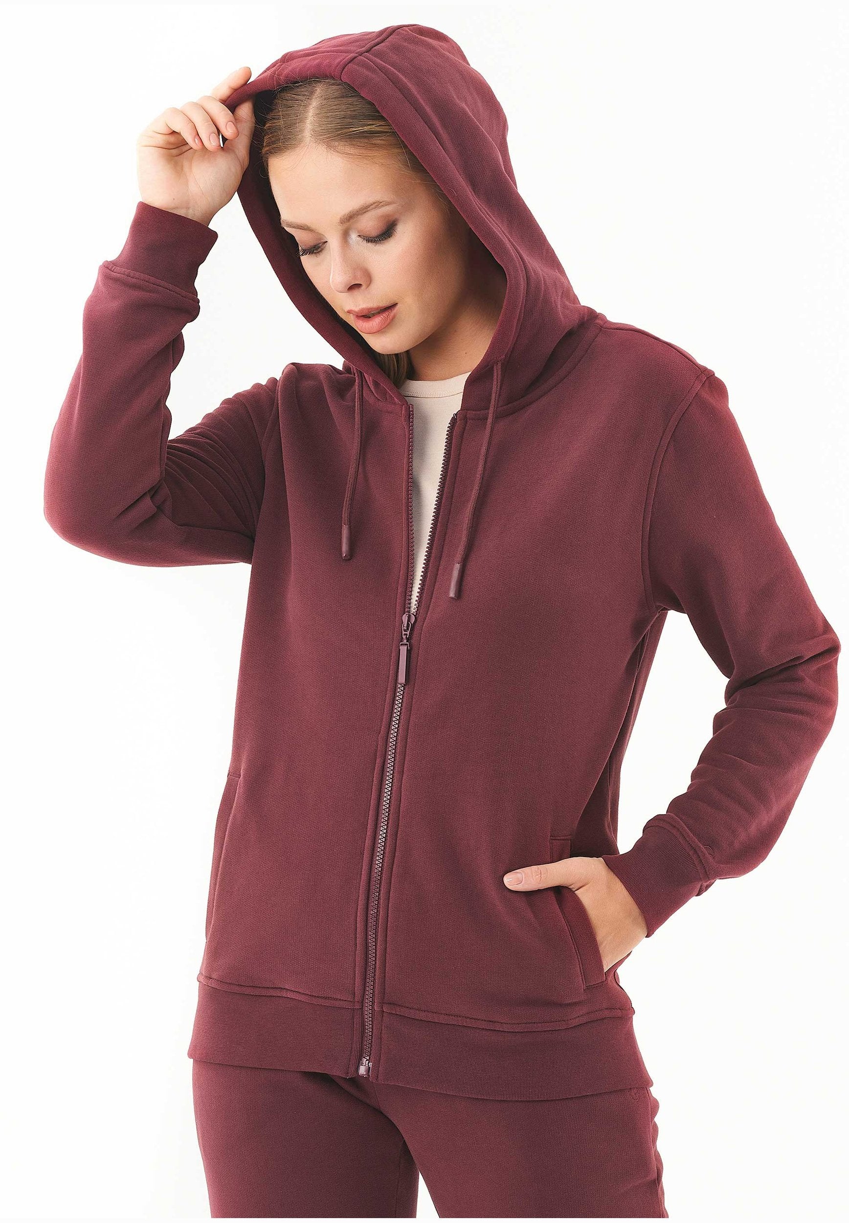 Soft Touch Zip-Hoodie aus Bio-Baumwolle
