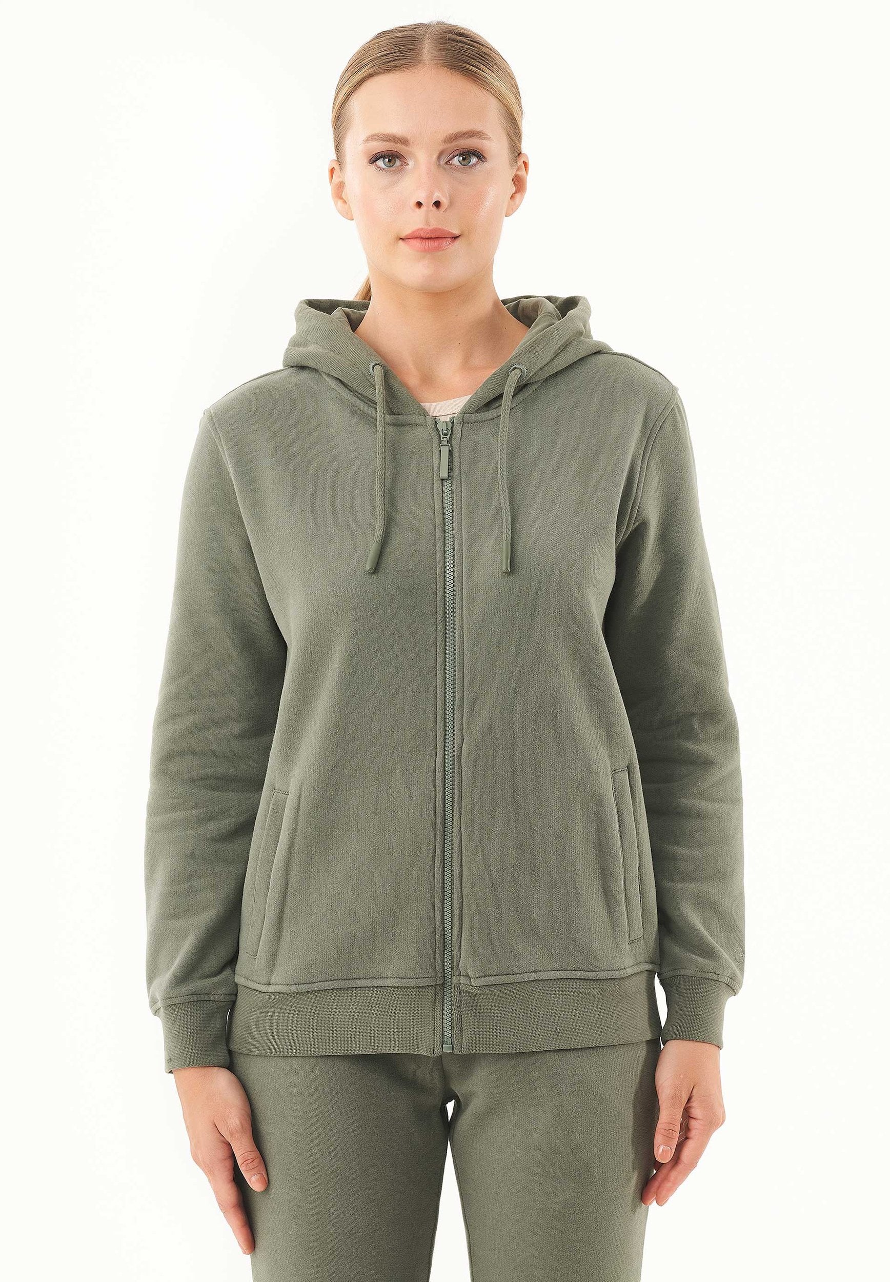 Soft Touch Zip-Hoodie aus Bio-Baumwolle