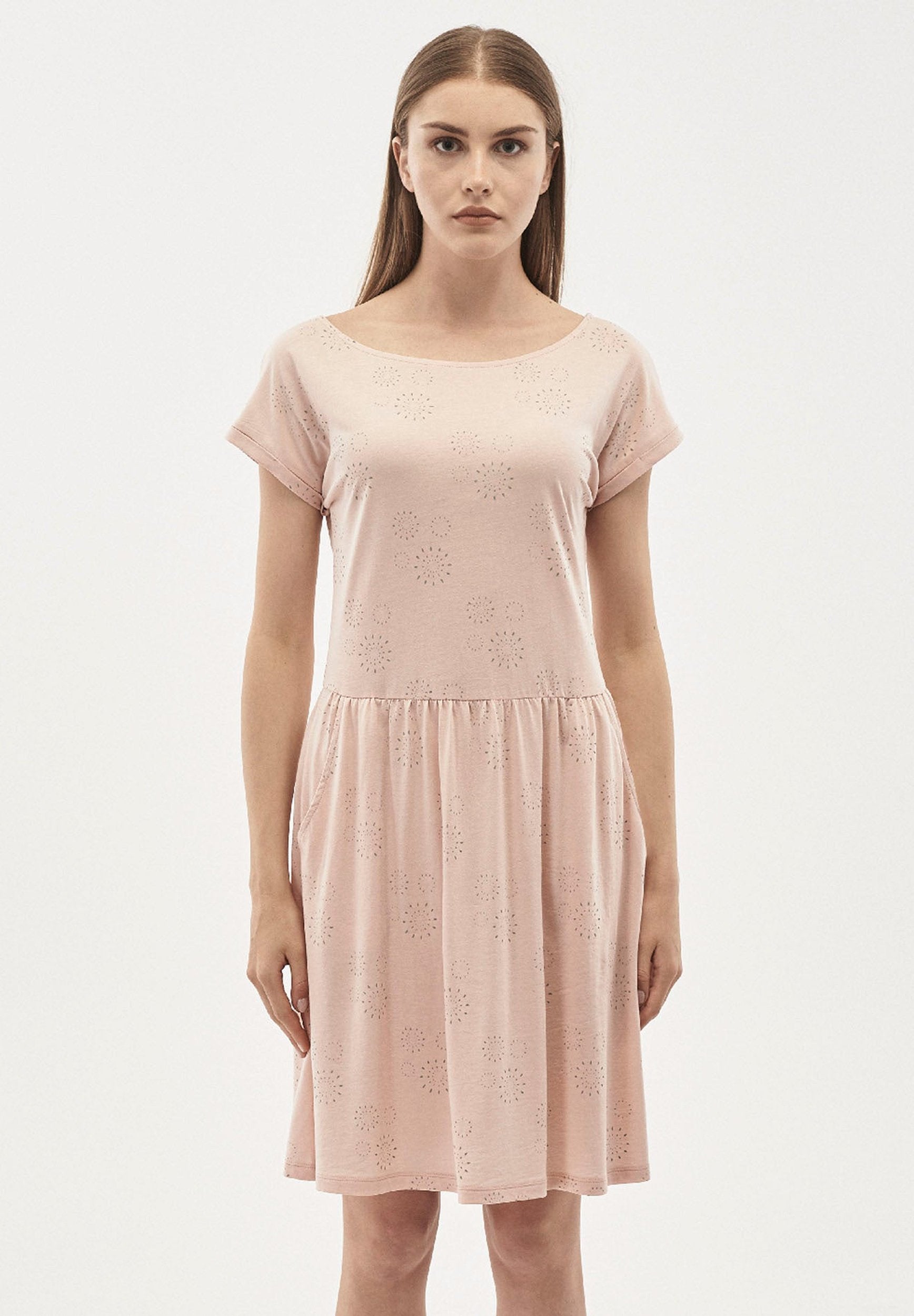Kleid aus TENCEL™ Lyocell-Mix mit Allover-Print