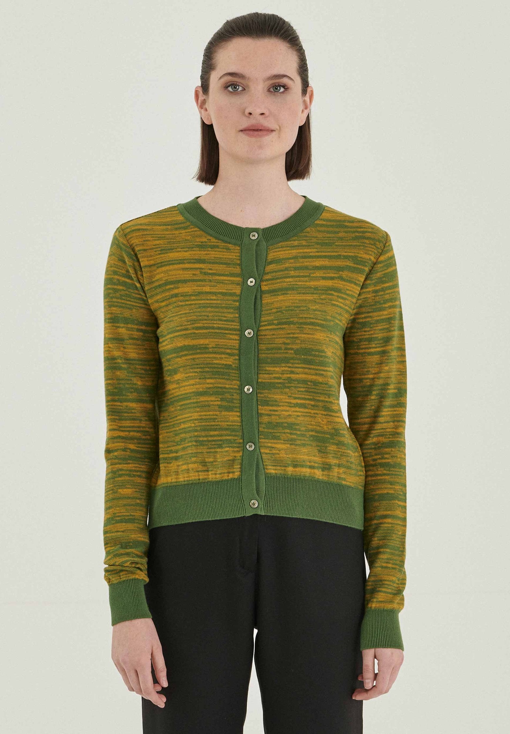 Strickjacke Knopfleiste mit Bio-Baumwolle