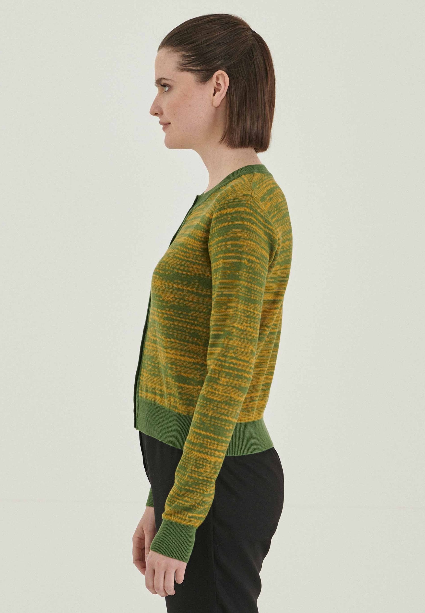 Strickjacke Knopfleiste mit Bio-Baumwolle