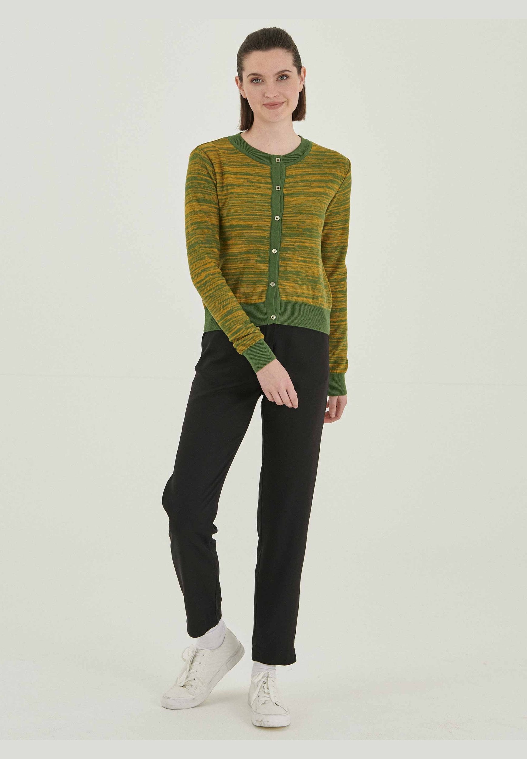 Strickjacke Knopfleiste mit Bio-Baumwolle